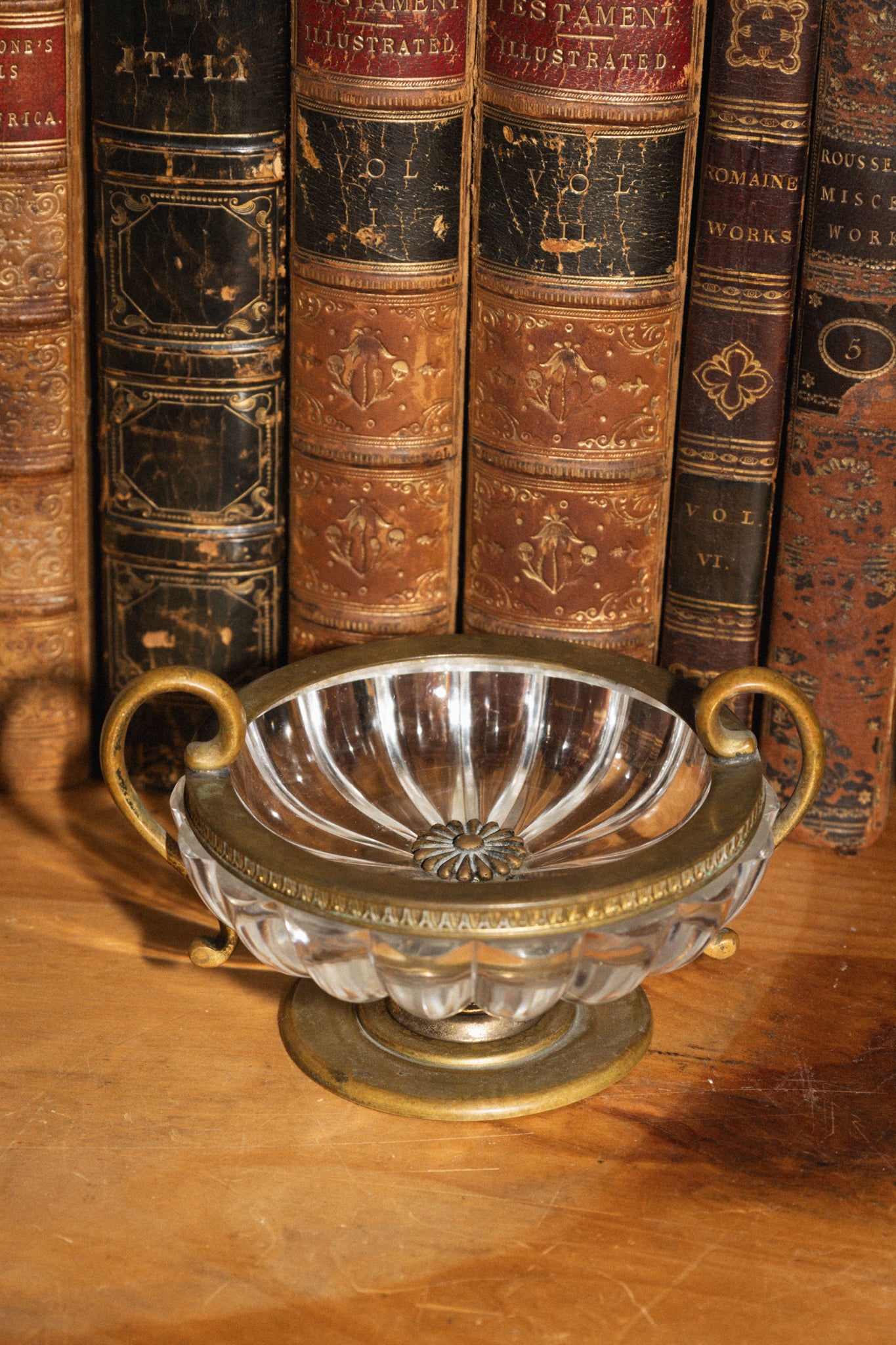 Bronze and Crystal Dish