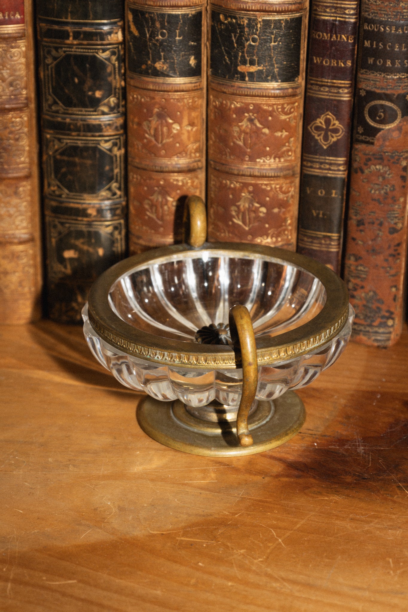 Bronze and Crystal Dish