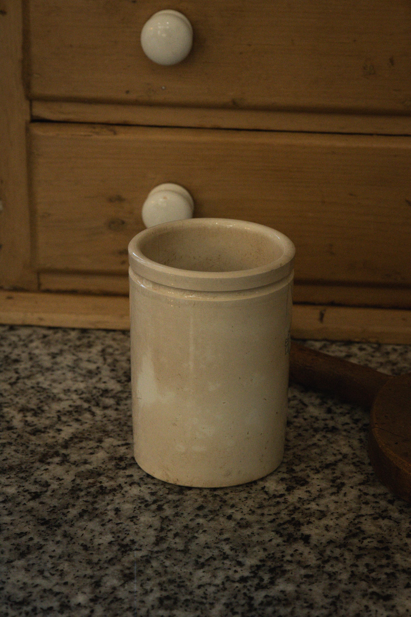 Felix Potin Antique French Ironstone Jar