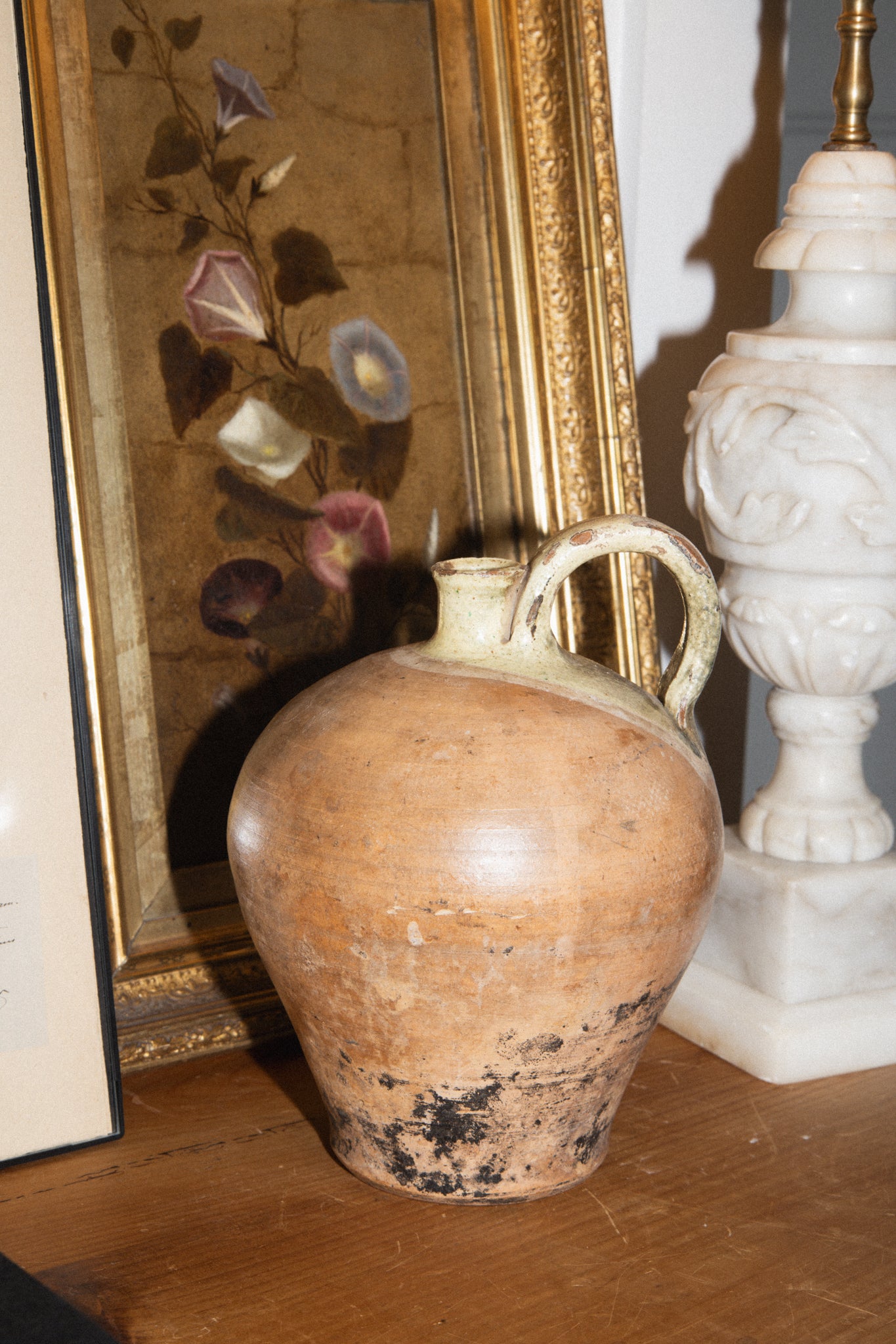 Antique French Terracotta Jug