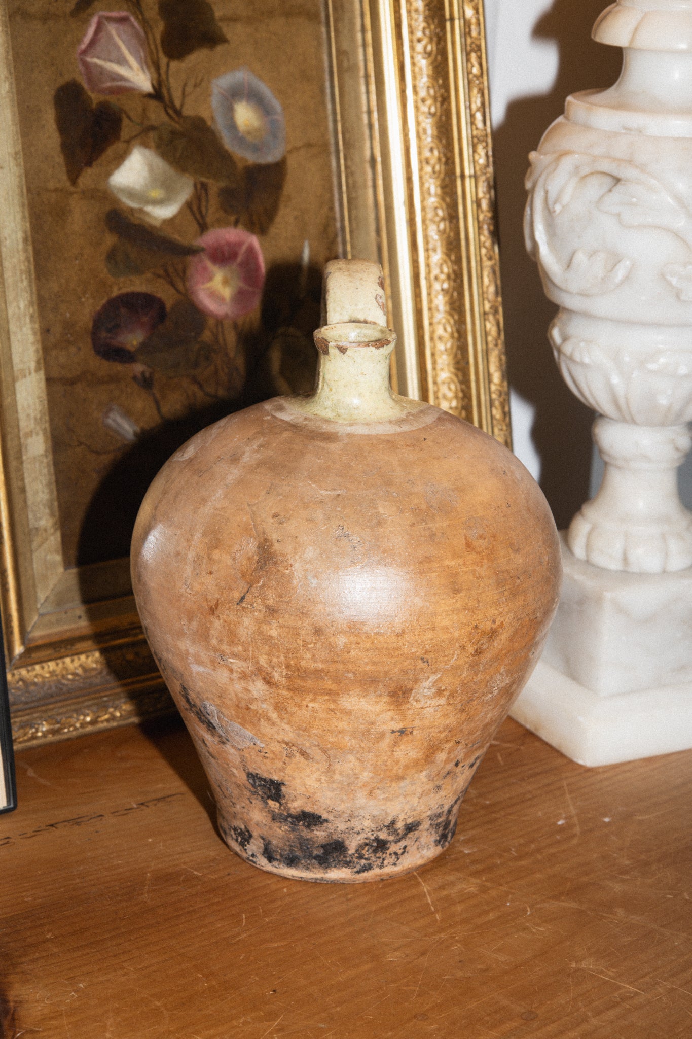 Antique French Terracotta Jug