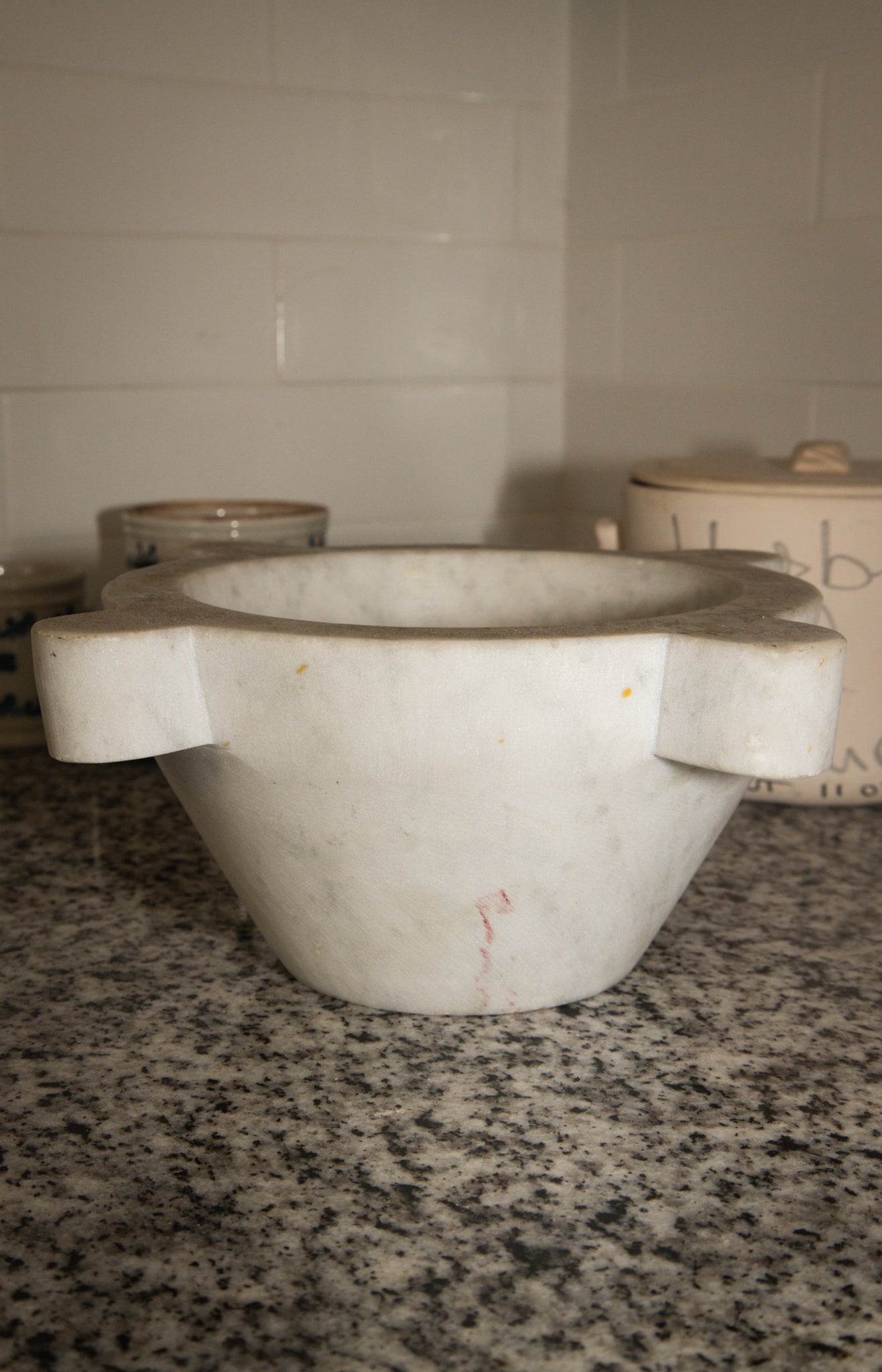 White Marble Mortar and Masher