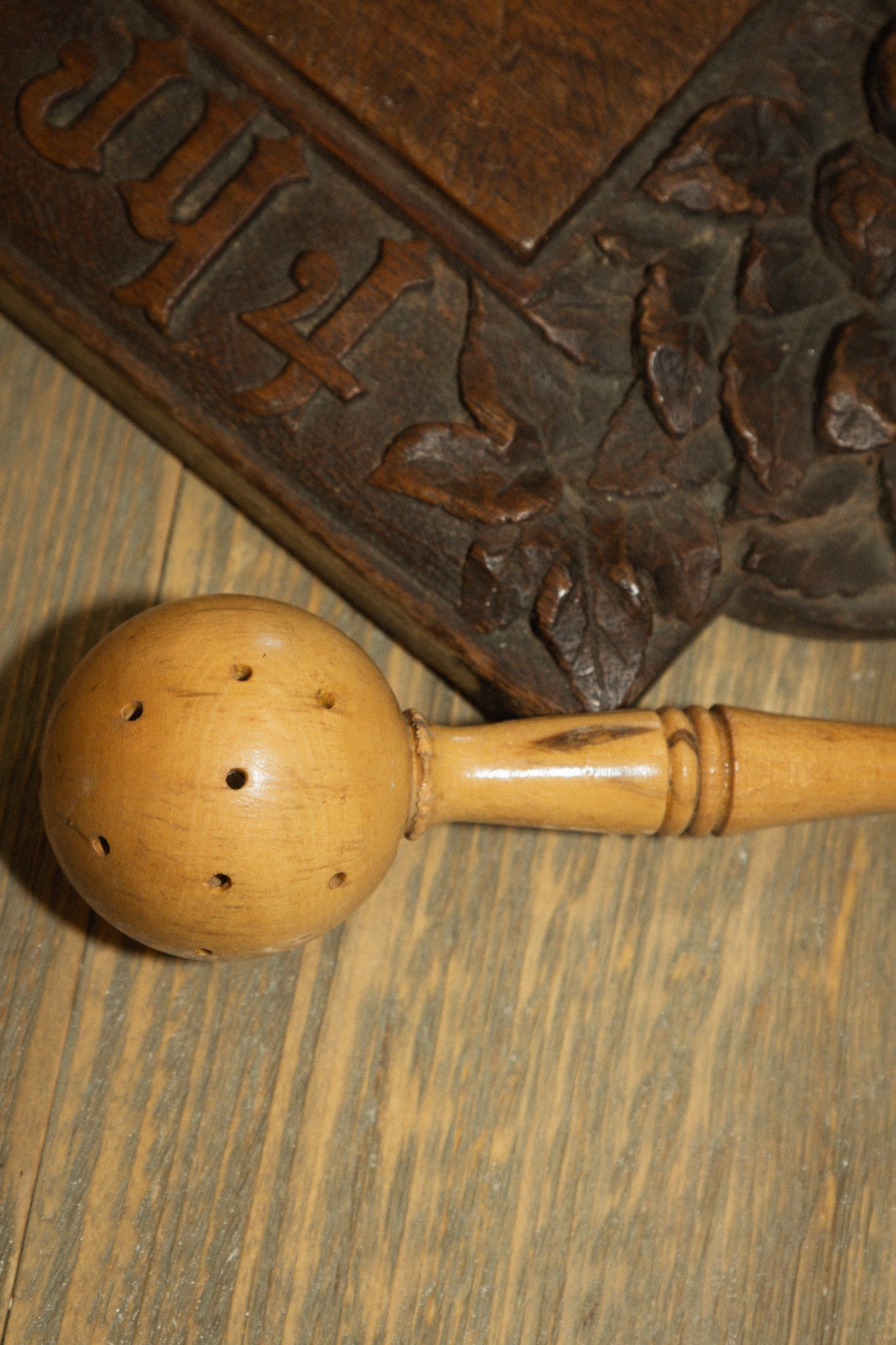 Tall French Olive Spoon