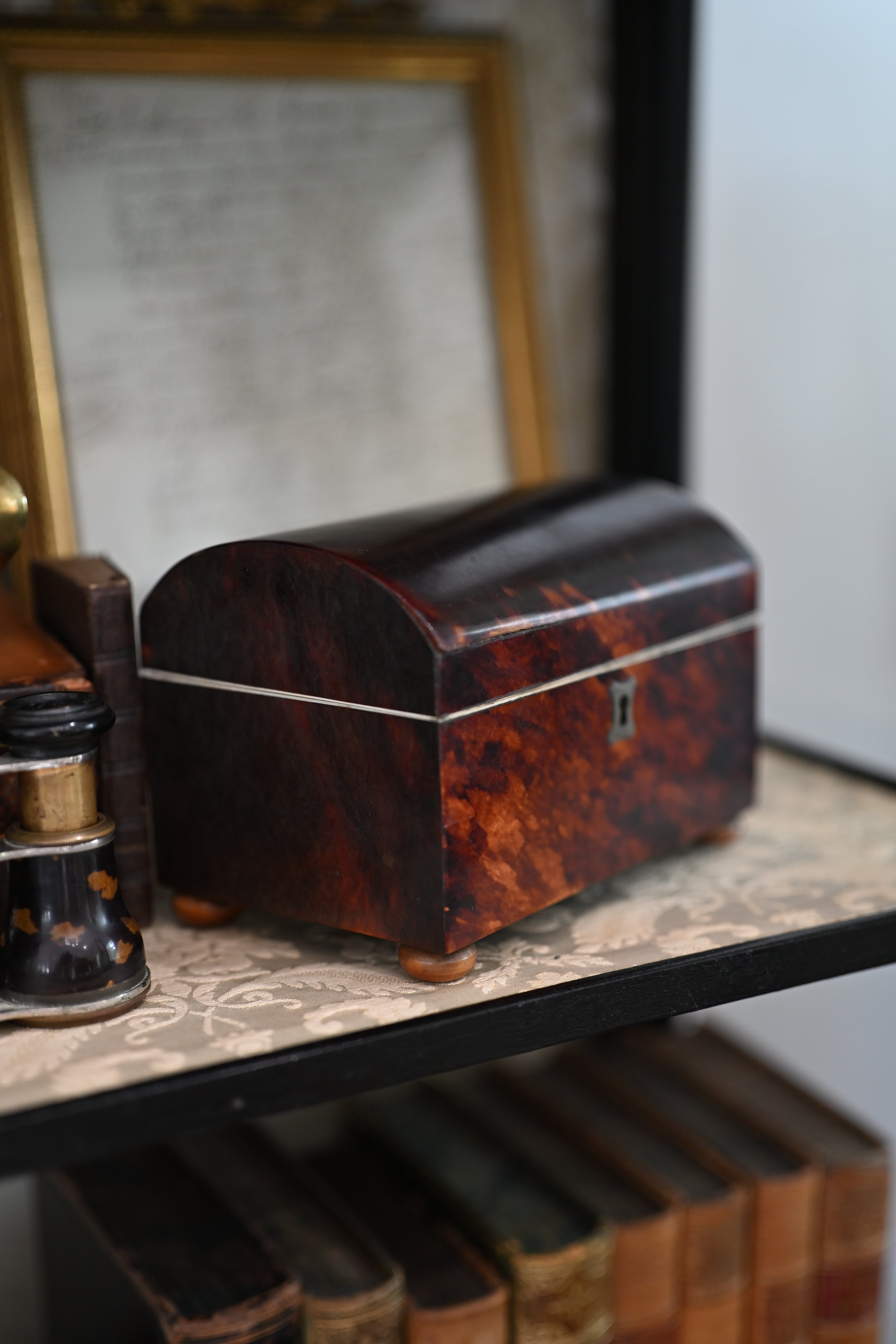 Antique English Faux Tortoiseshell