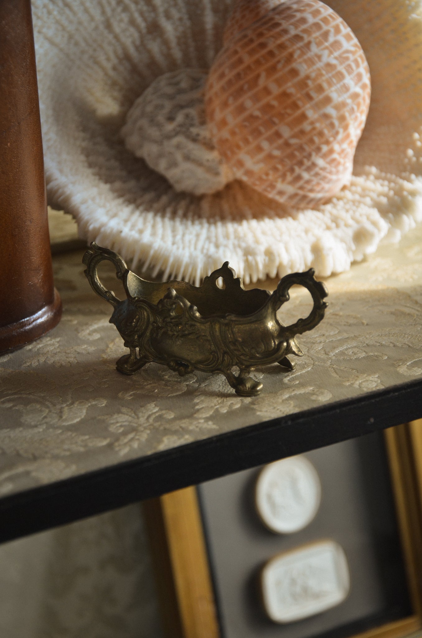 French Miniature Brass Jardiniere