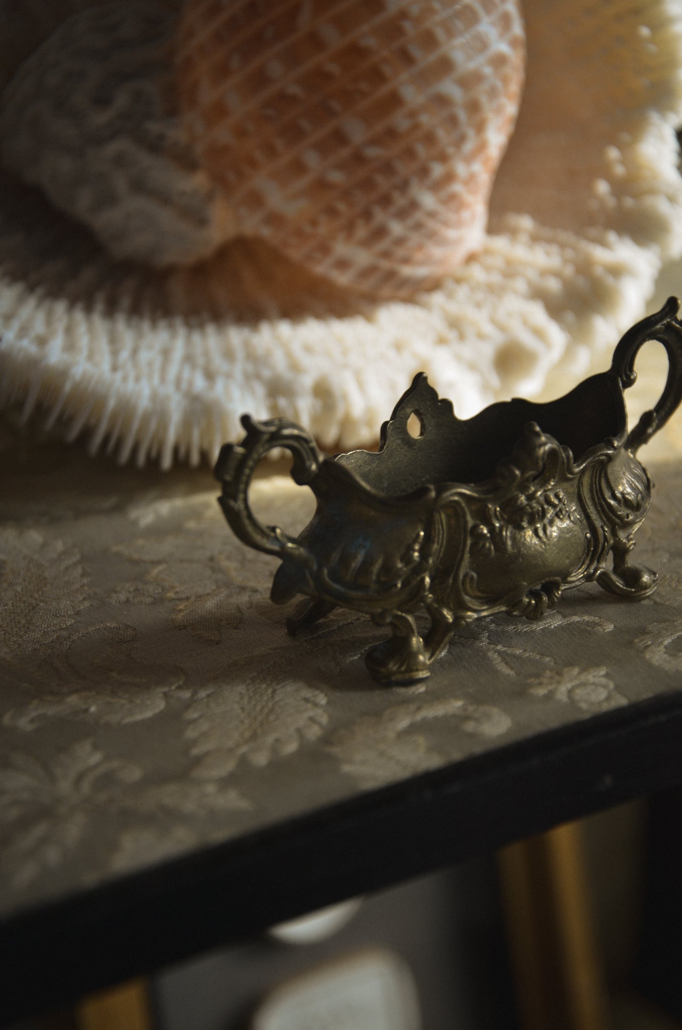 French Miniature Brass Jardiniere