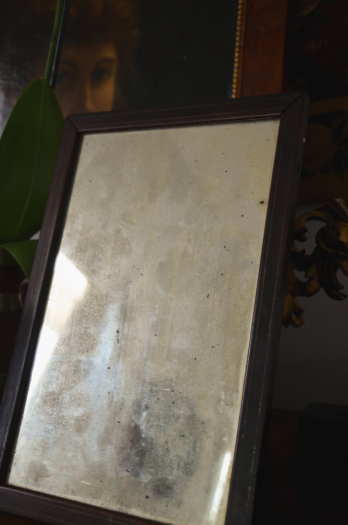 Antique Gentlemans Traveling Mirror