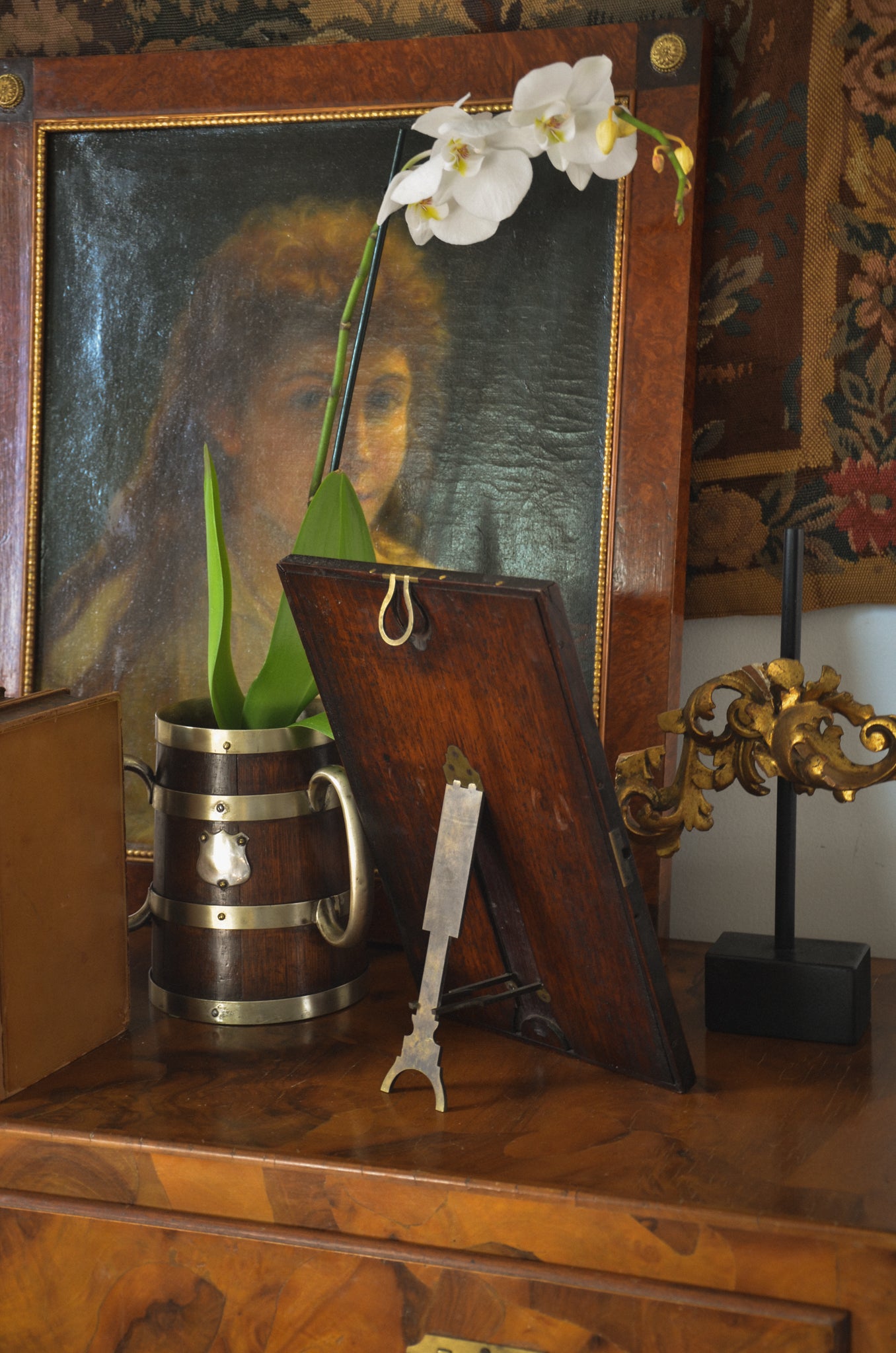 Antique Gentlemans Traveling Mirror