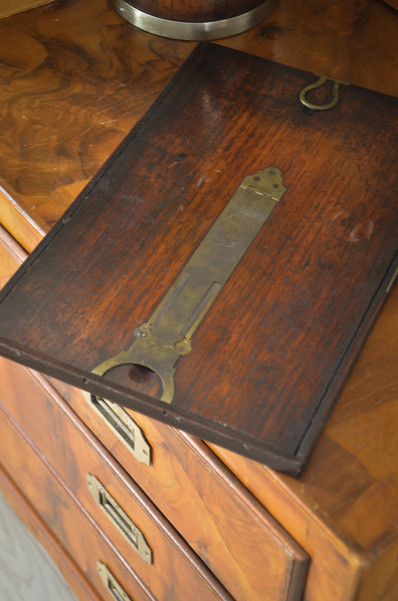 Antique Gentlemans Traveling Mirror