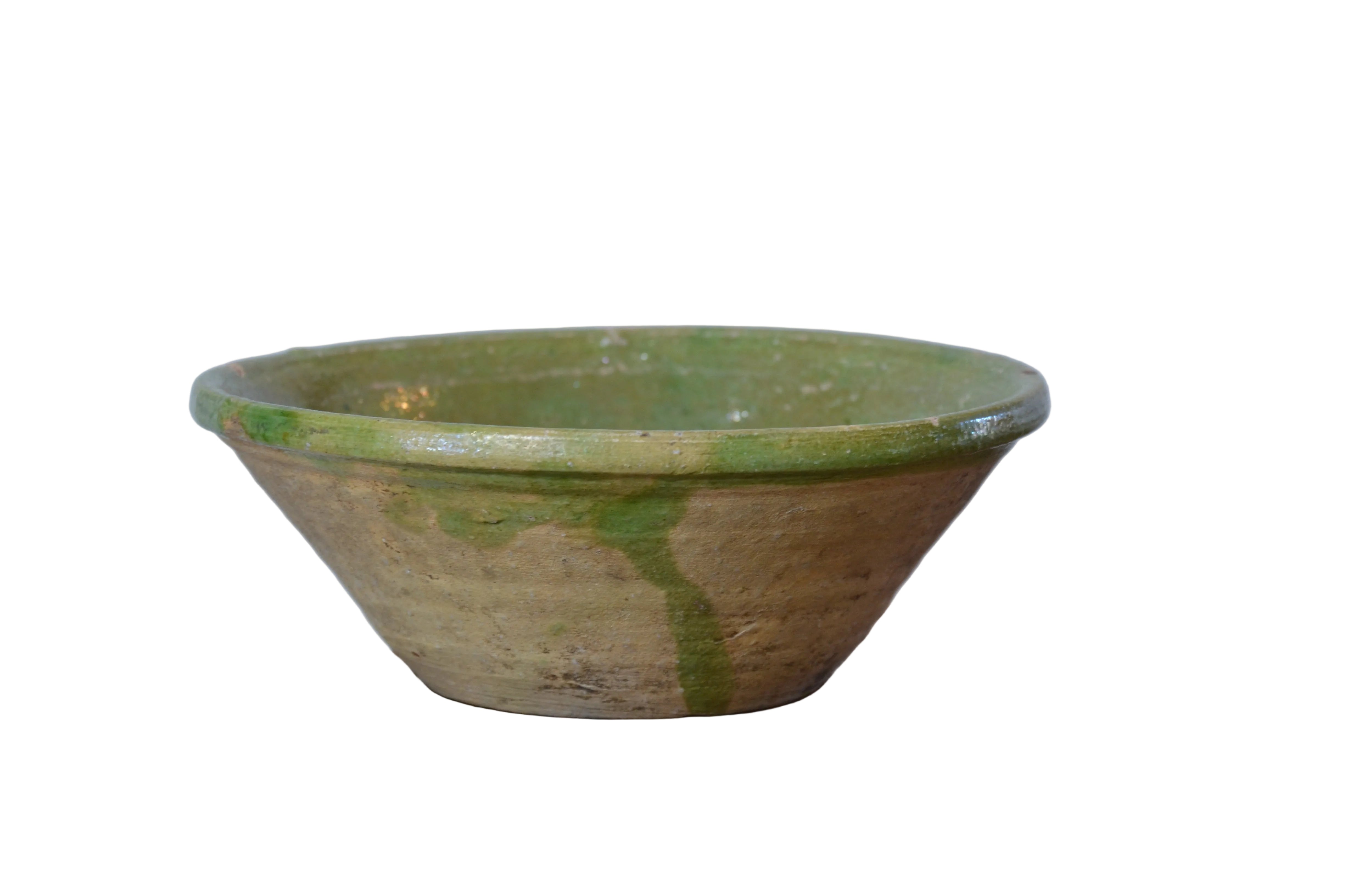 Green Glazed Terracotta Bowl