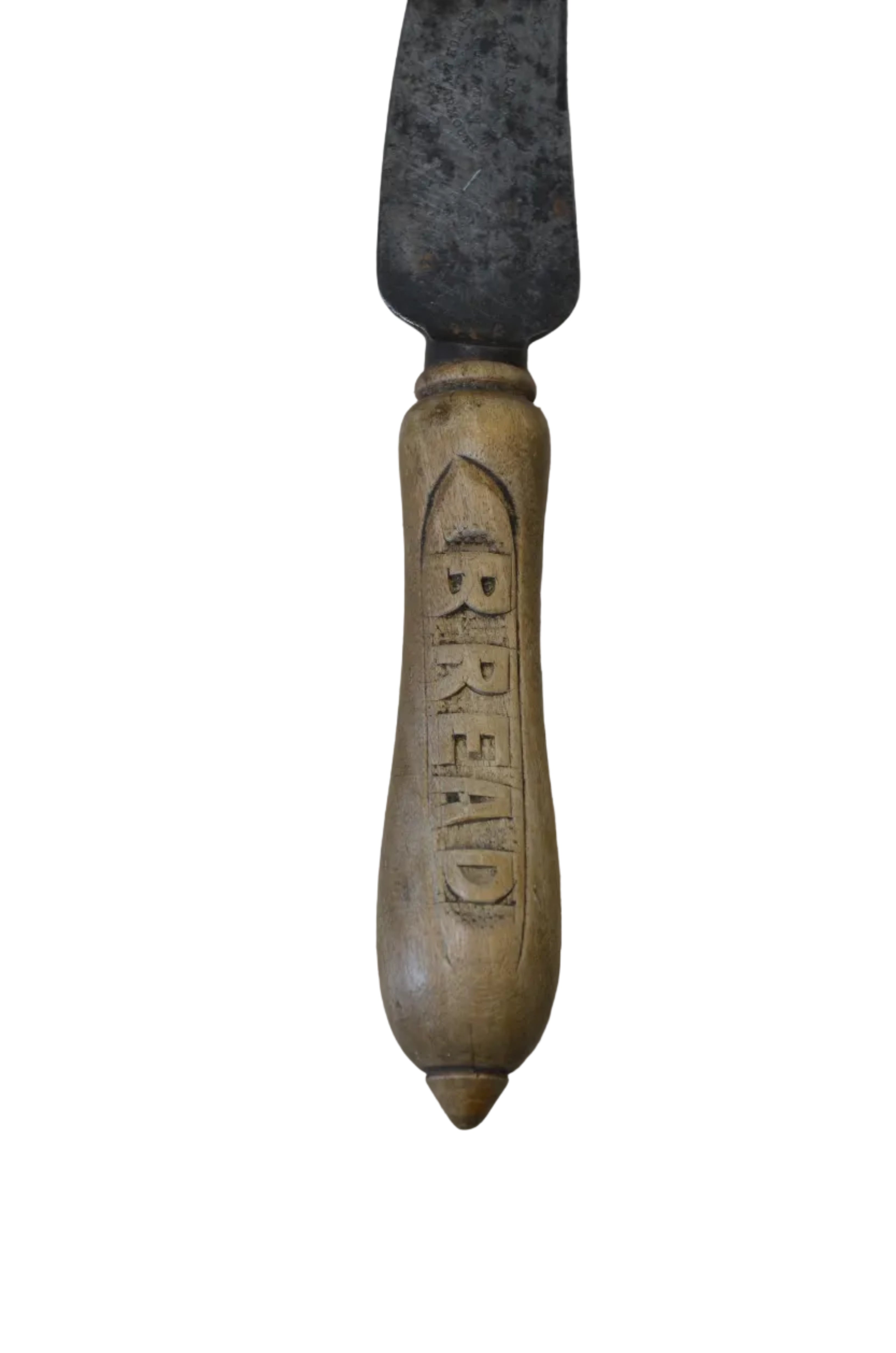 Englished Carved Wood Bread Knives