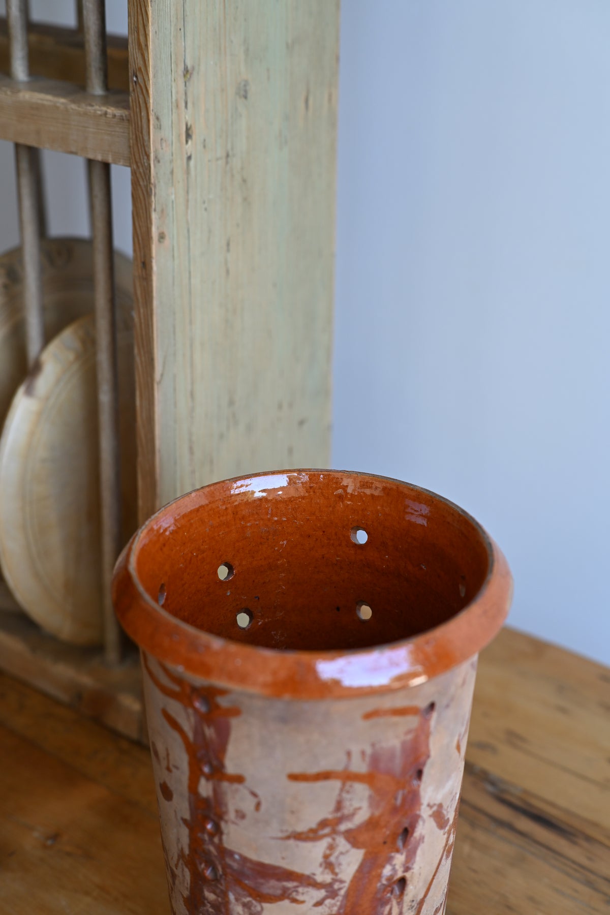French Extra Large Cheese Mold Faisselle
