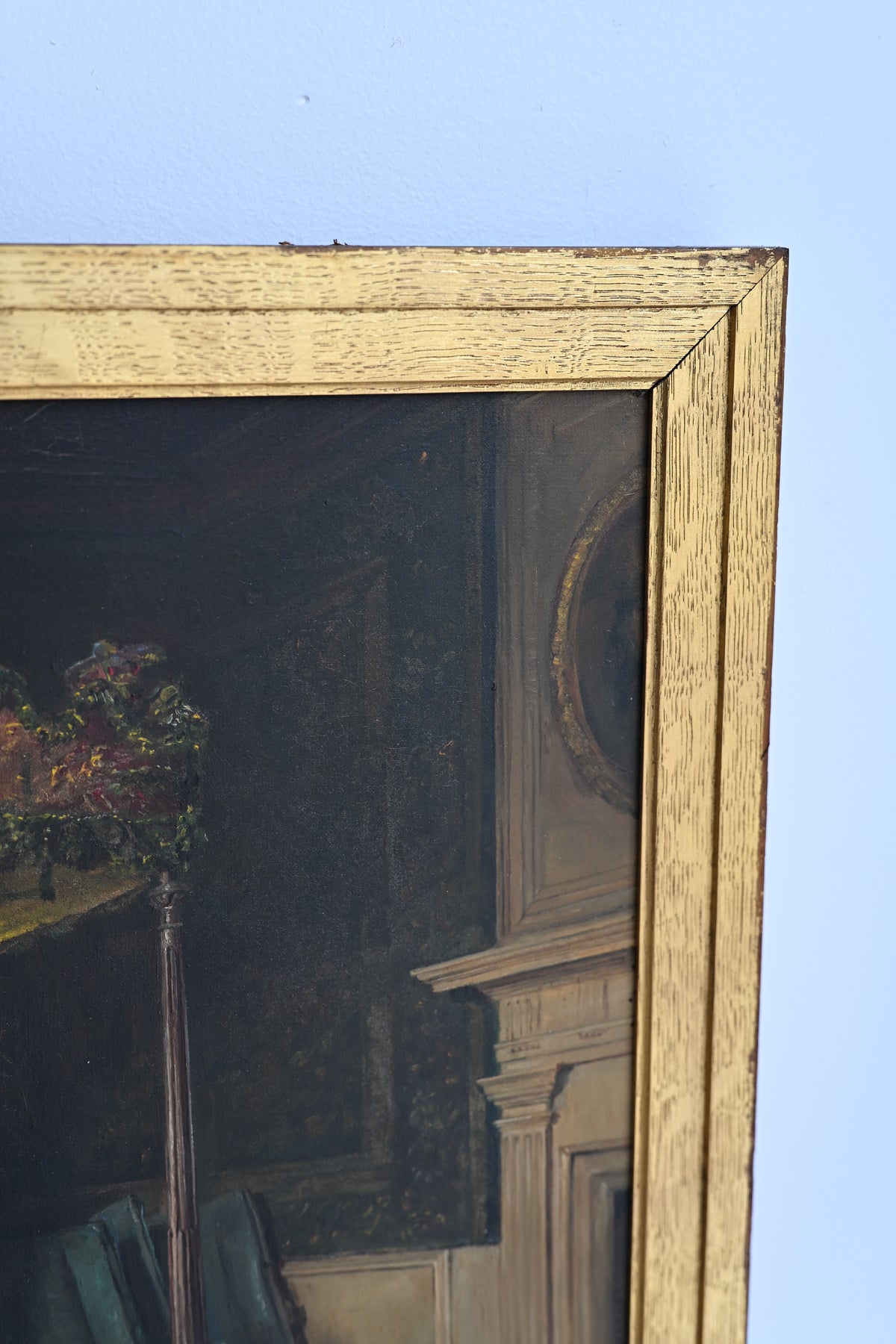 Mary, Queen of Scots Bedroom, Holyroodhouse Oil on Canvas Signed C M Woods