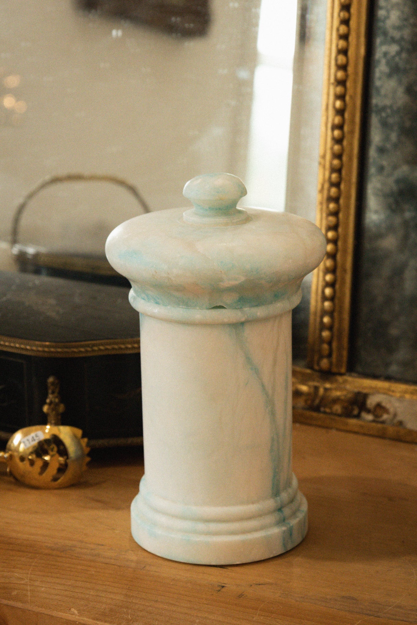 Vintage Italian Blue Apothecary Jar