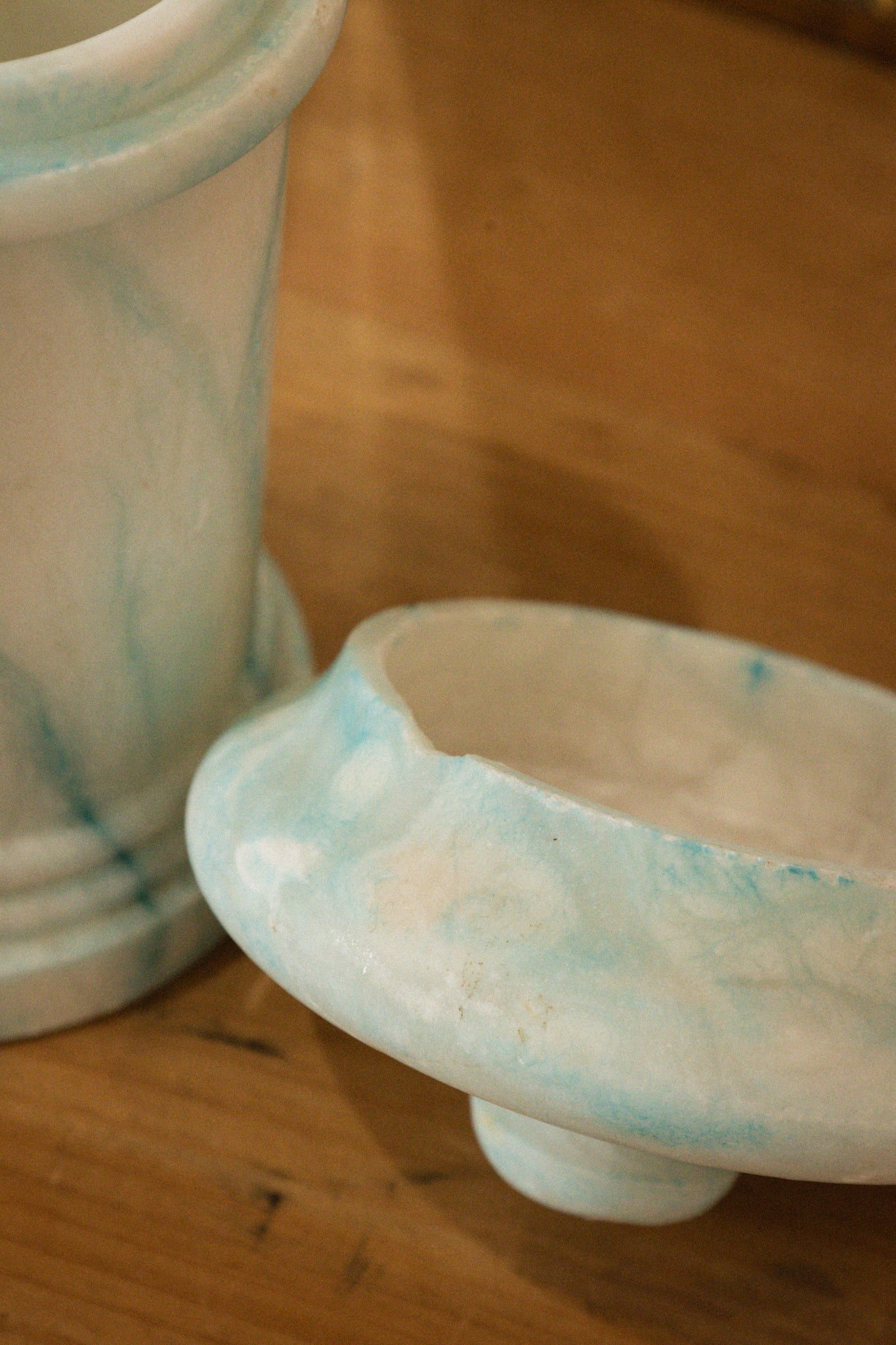 Vintage Italian Blue Apothecary Jar