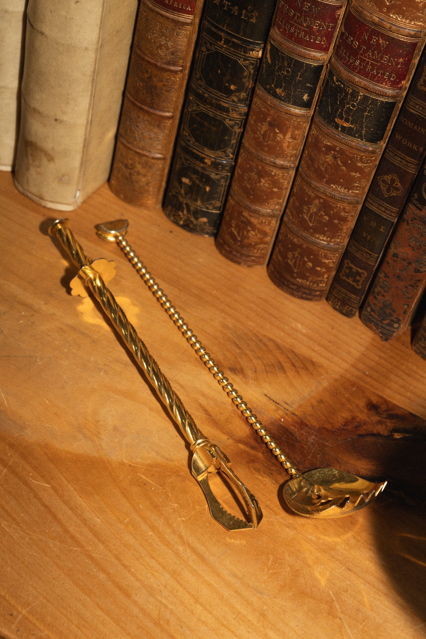 Vintage French Ice Tongs and Ice Spoon