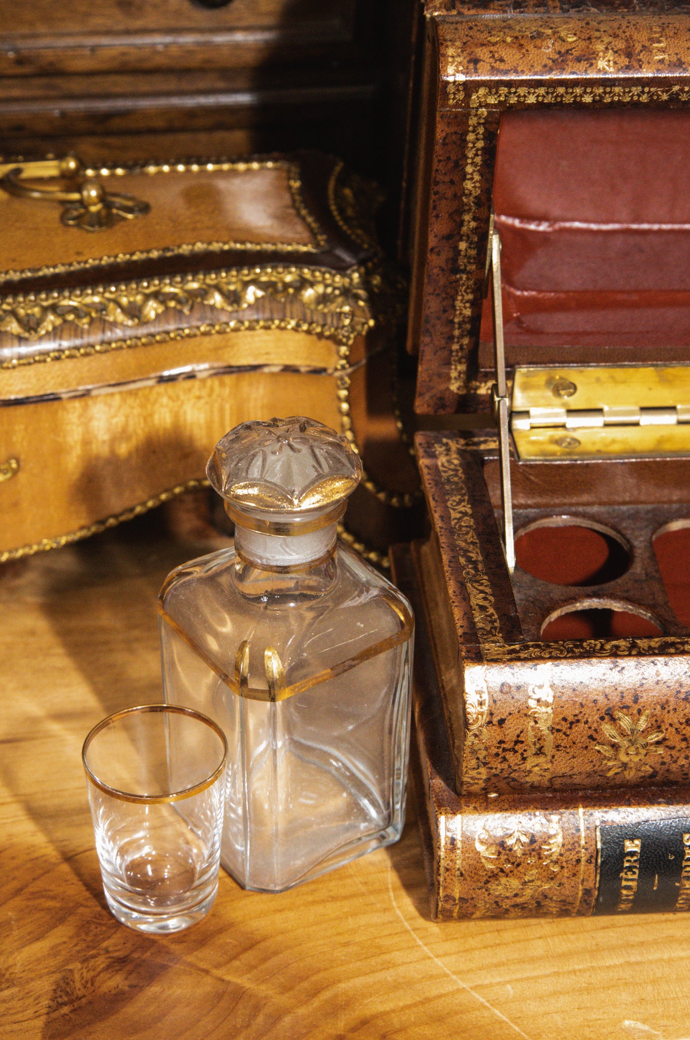 French Hidden Book Decanter Set Tantulus