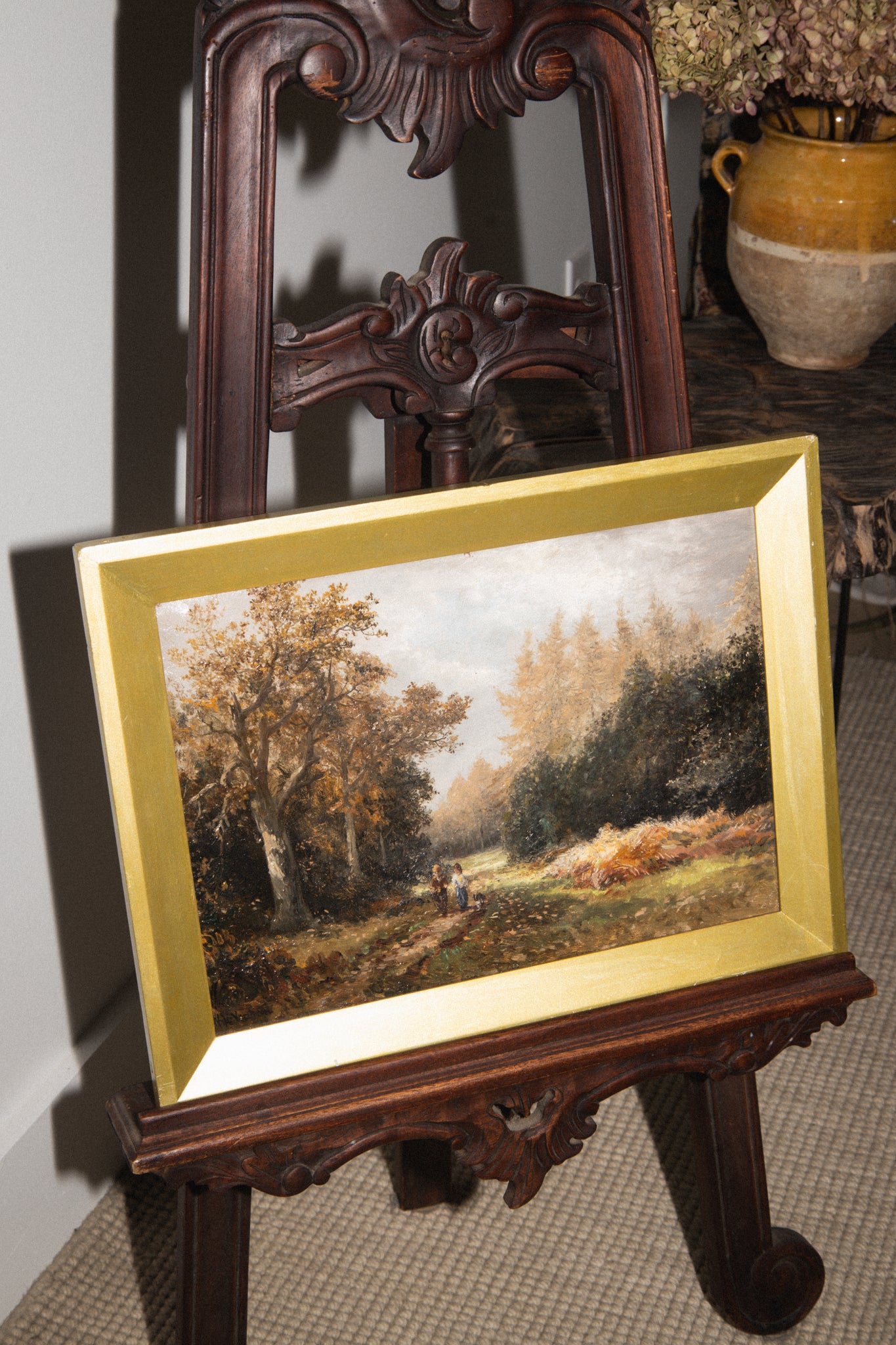 Landscape Autumn Oil on Vanvas William Henry Vernon