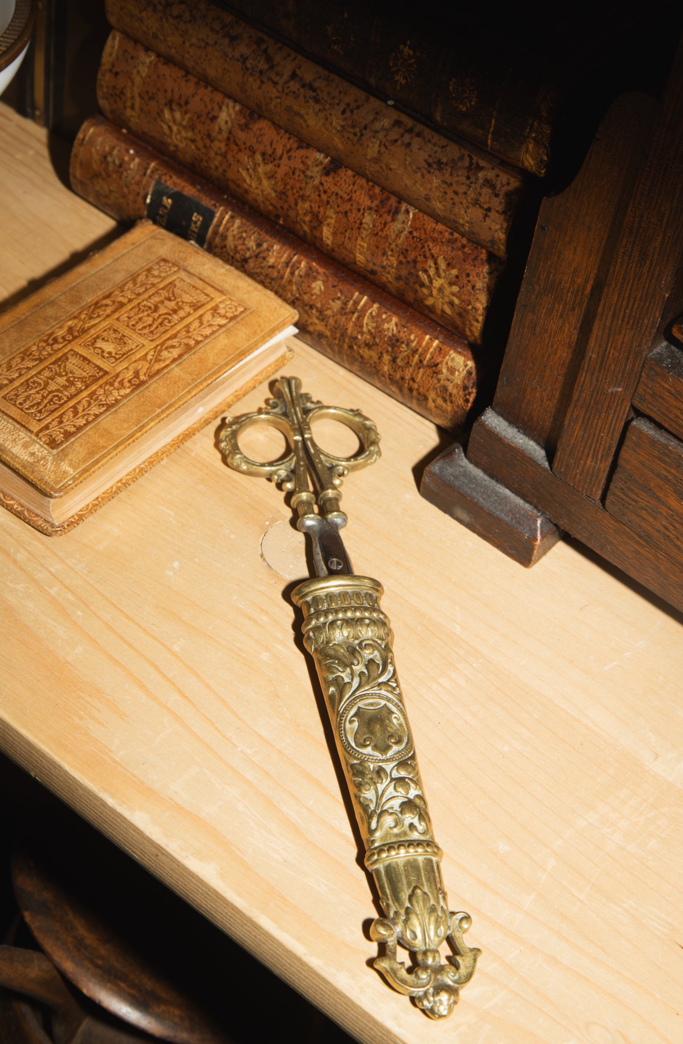 Victorian Brass Sewing Scissors