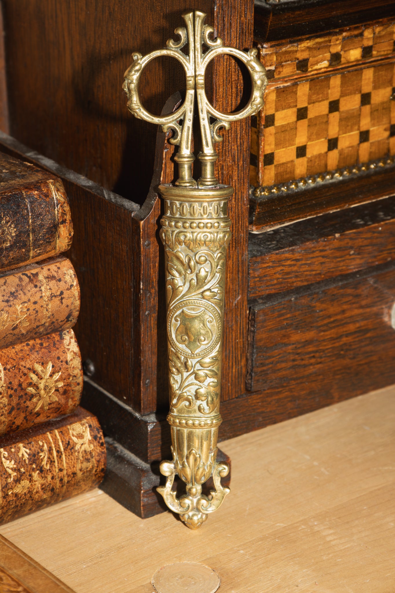 Victorian Brass Sewing Scissors
