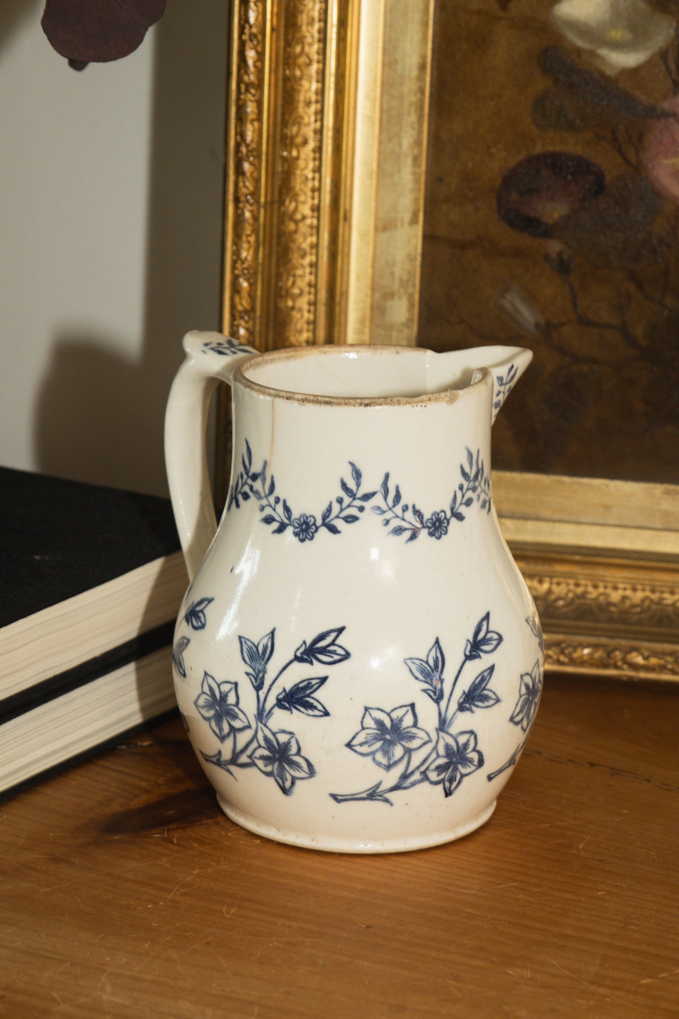 Saint Uze Blue Floral Pitcher