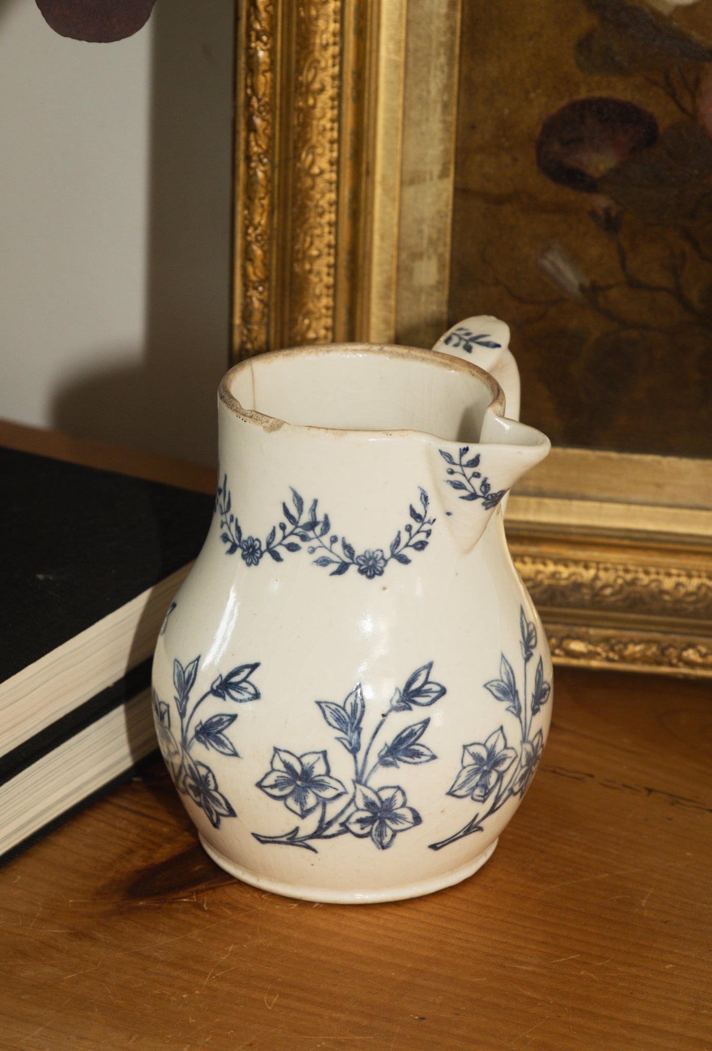 Saint Uze Blue Floral Pitcher