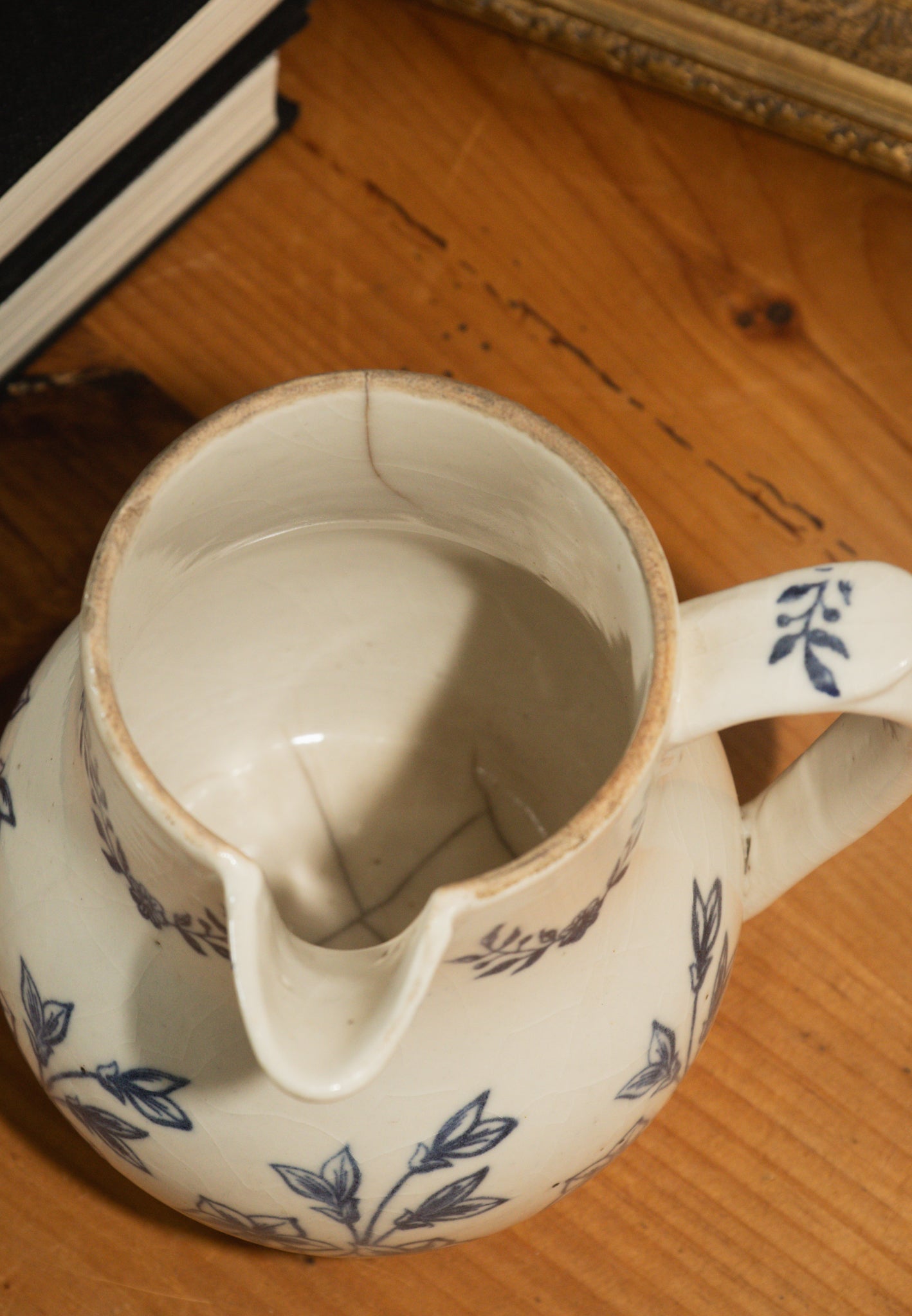 Saint Uze Blue Floral Pitcher