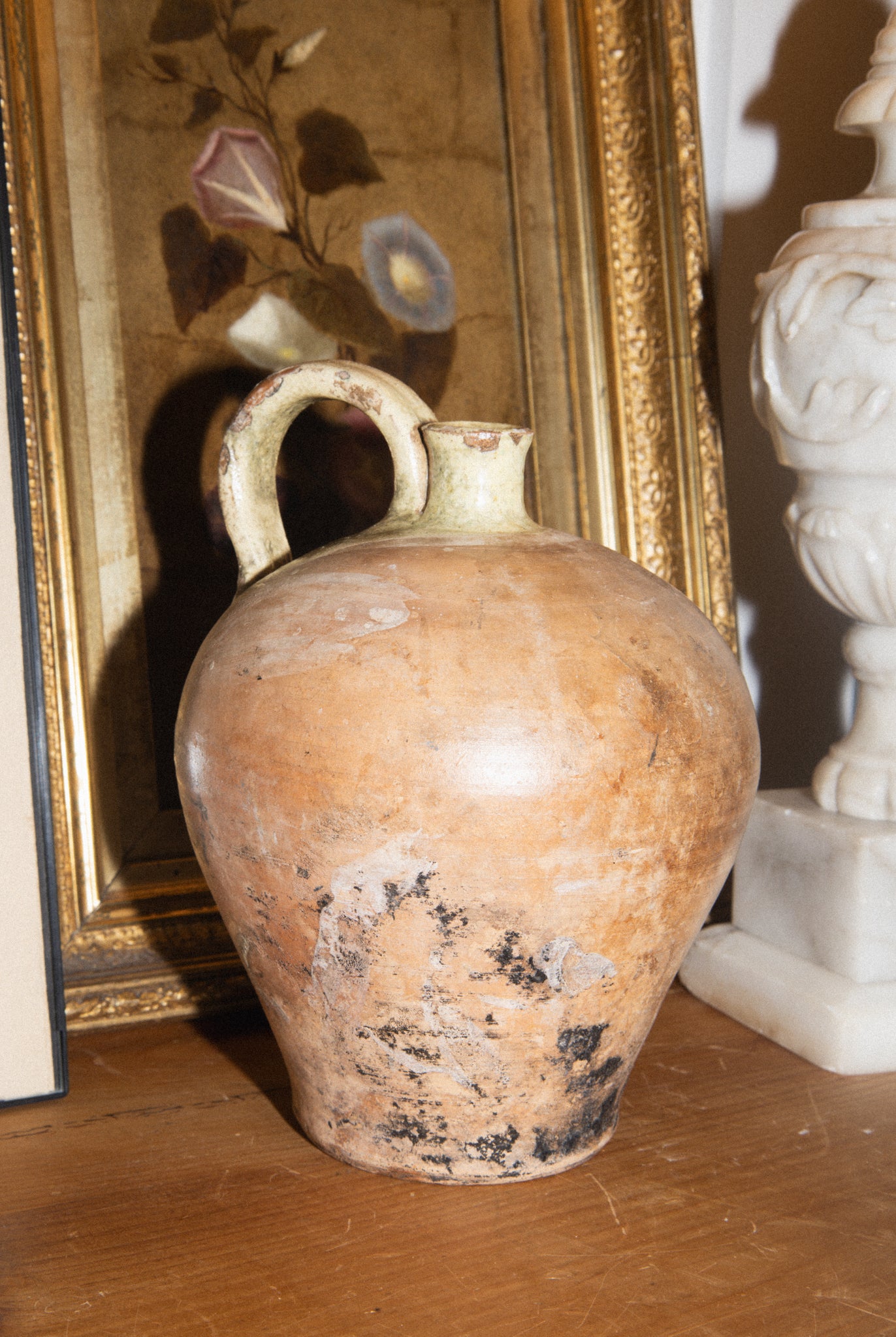 Antique French Terracotta Jug
