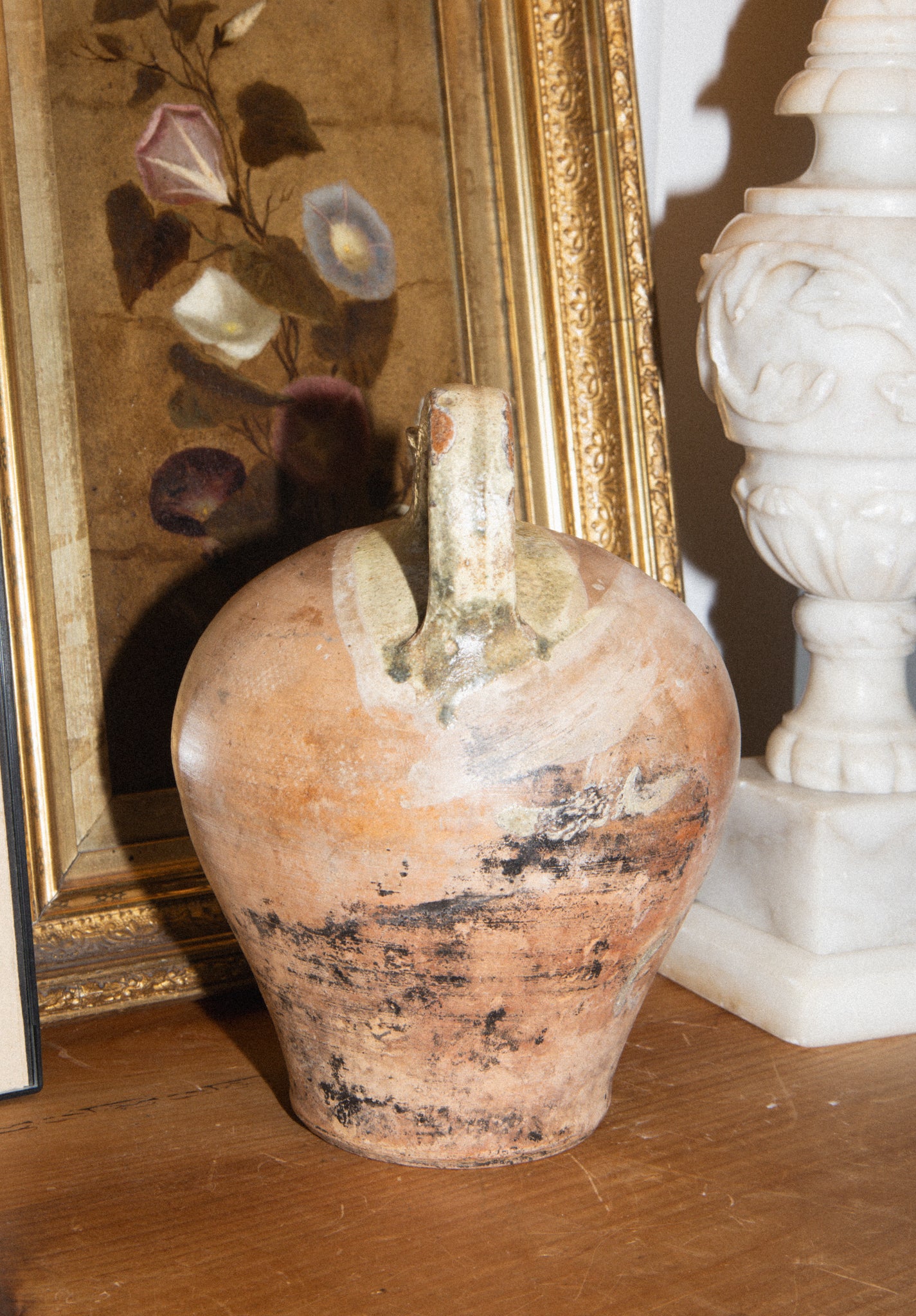 Antique French Terracotta Jug