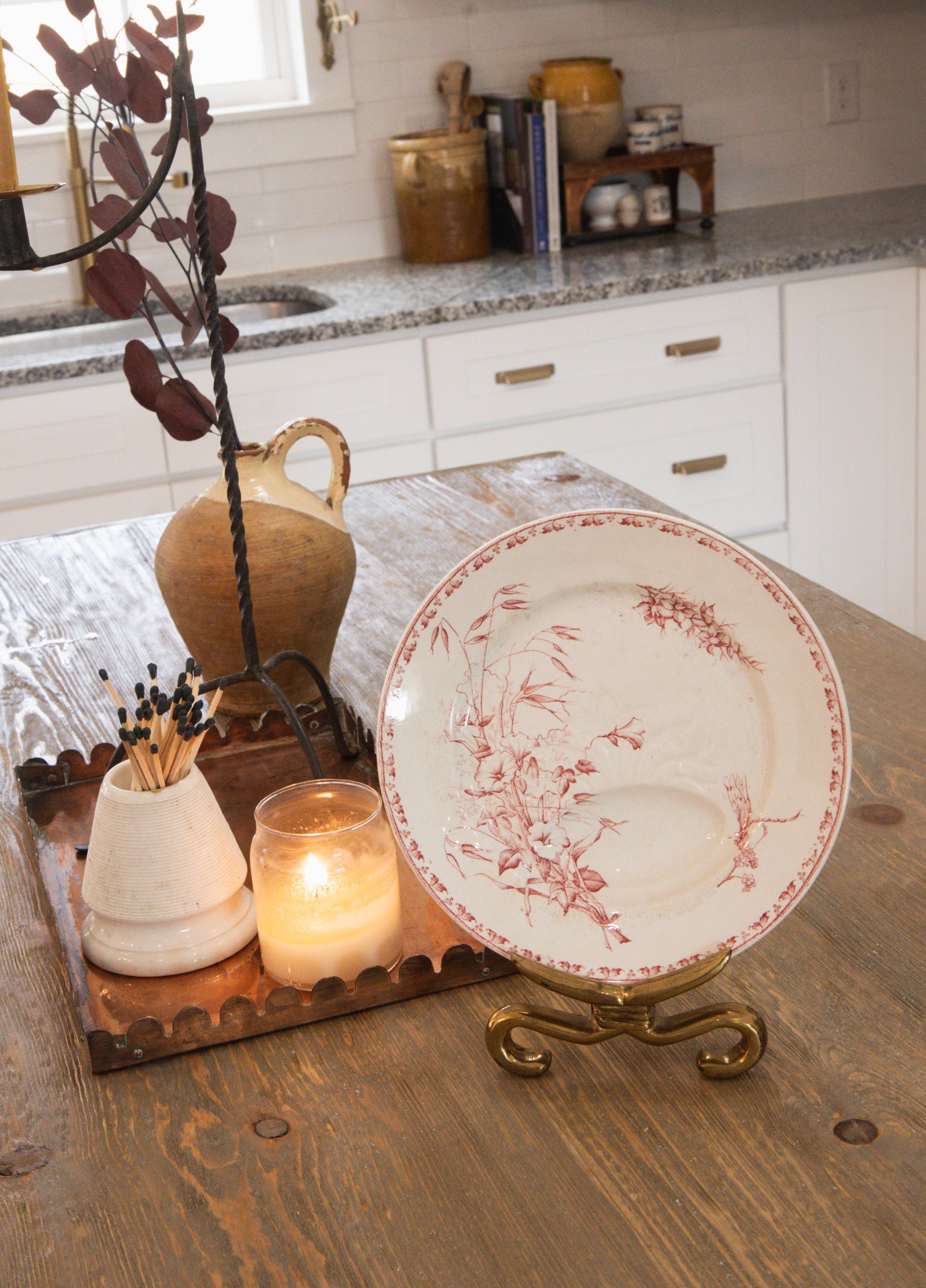 Set of 3 Antique Ironstone Carmen Plates