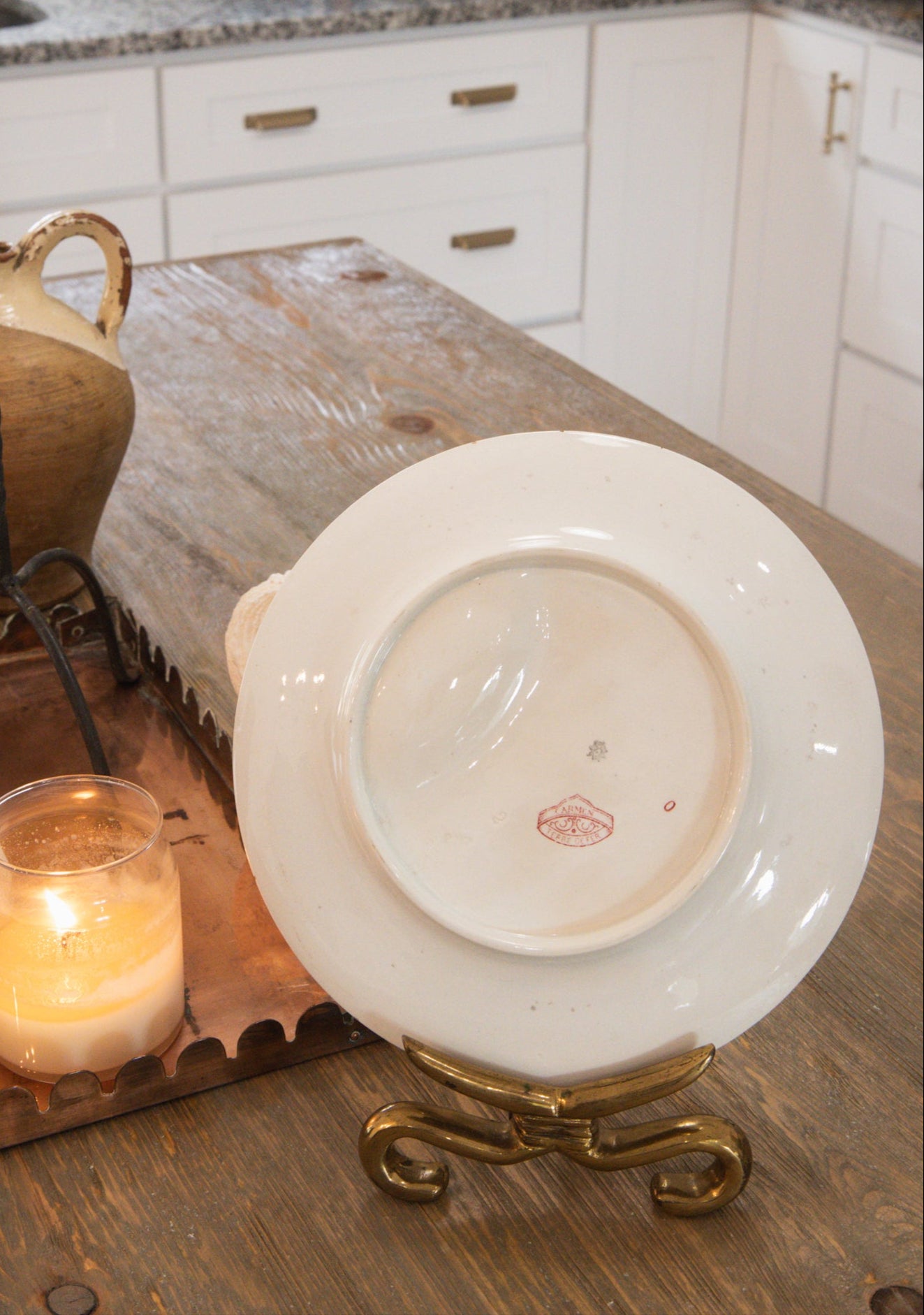 Set of 3 Antique Ironstone Carmen Plates