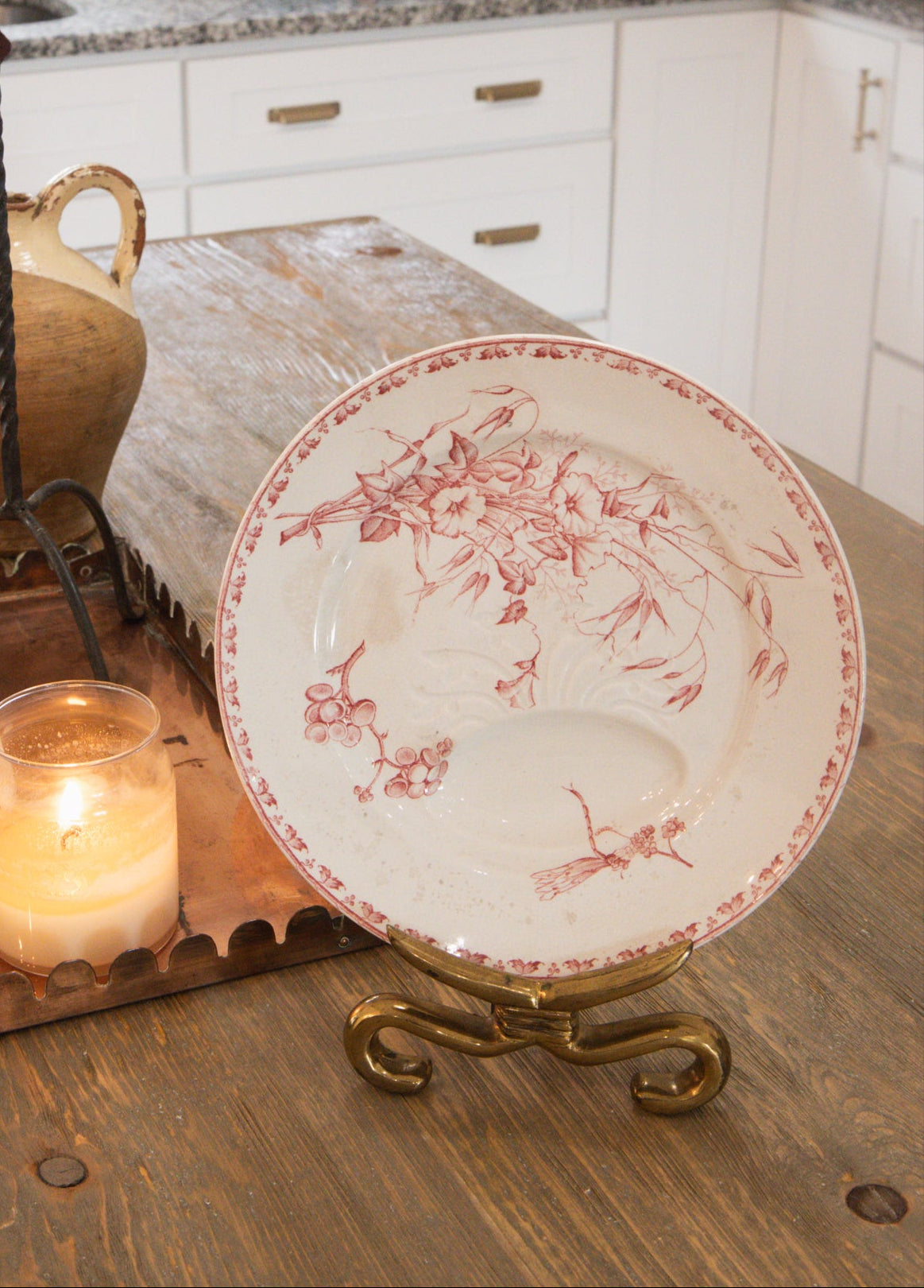 Set of 3 Antique Ironstone Carmen Plates