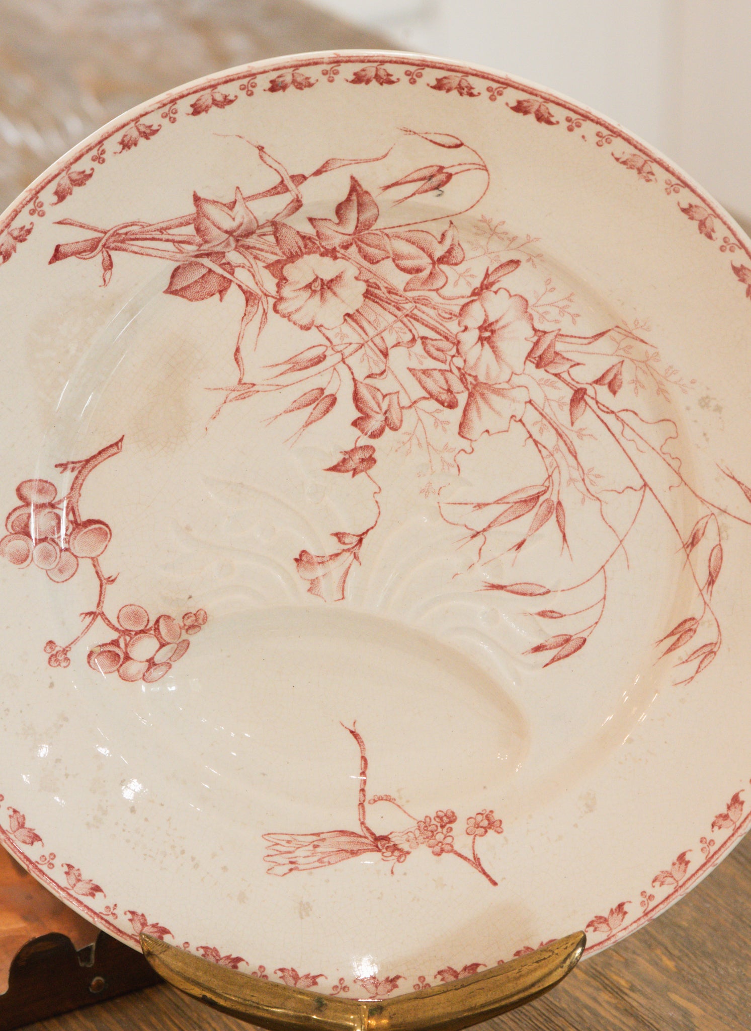 Set of 3 Antique Ironstone Carmen Plates