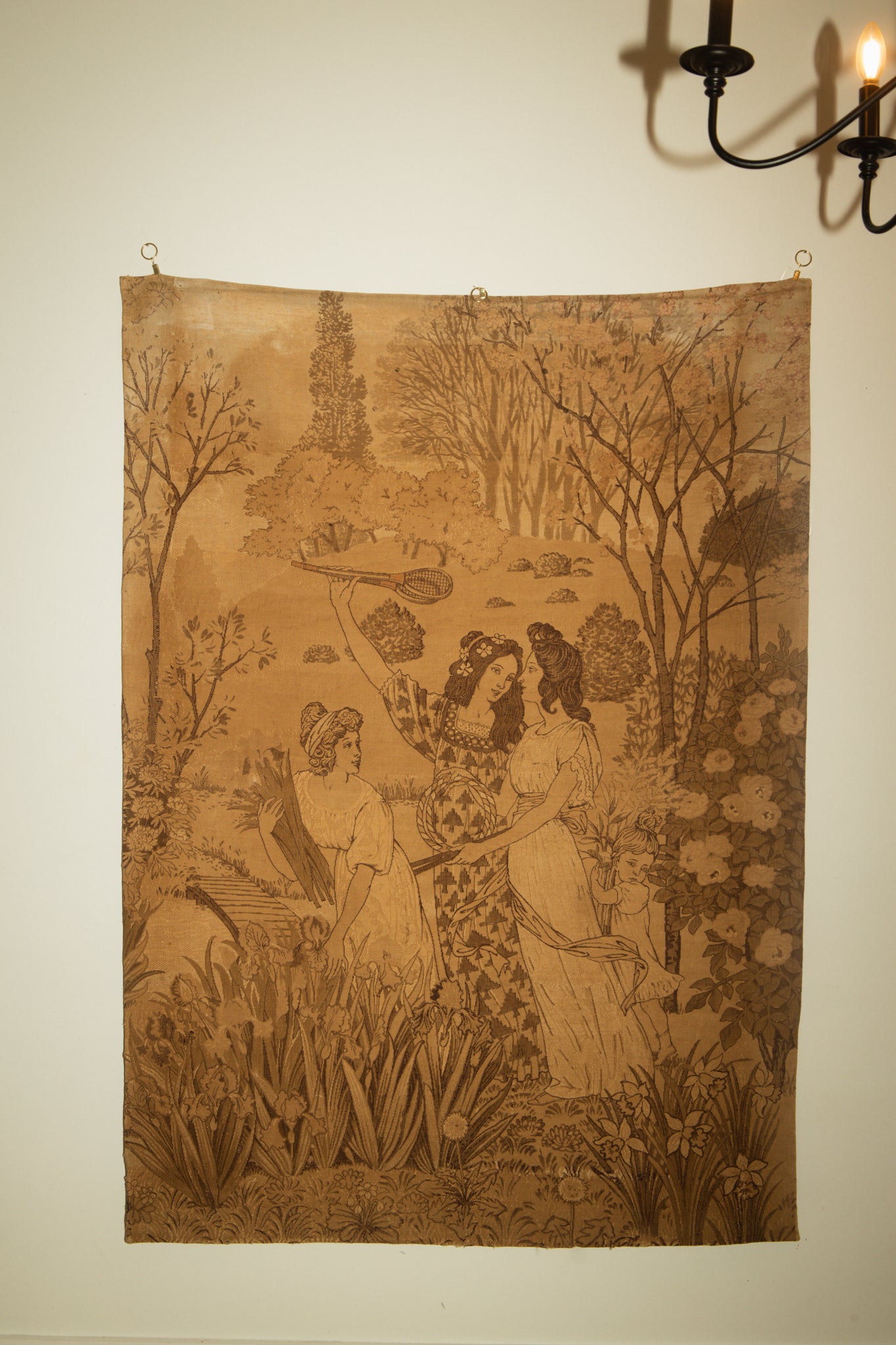 Antique French Spring Tapestry