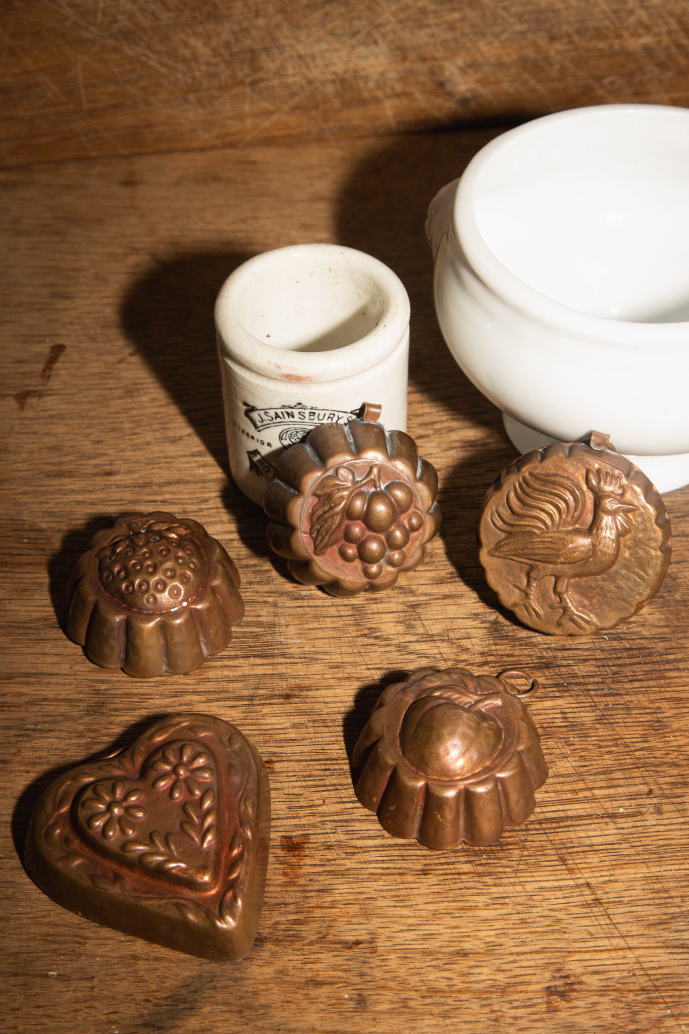 Set of 5 Mini Copper Molds