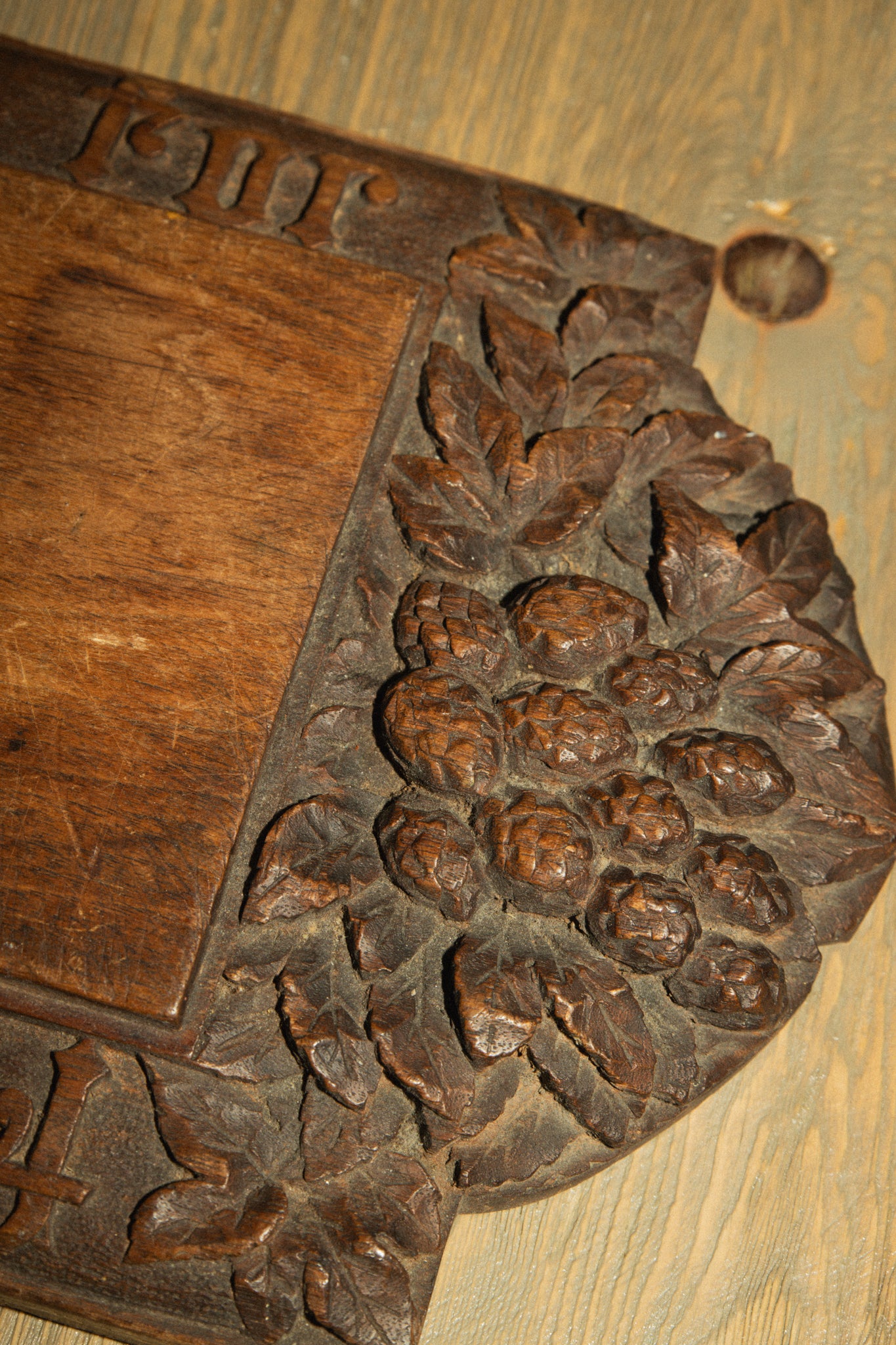 Antique Black Forest Bread Board