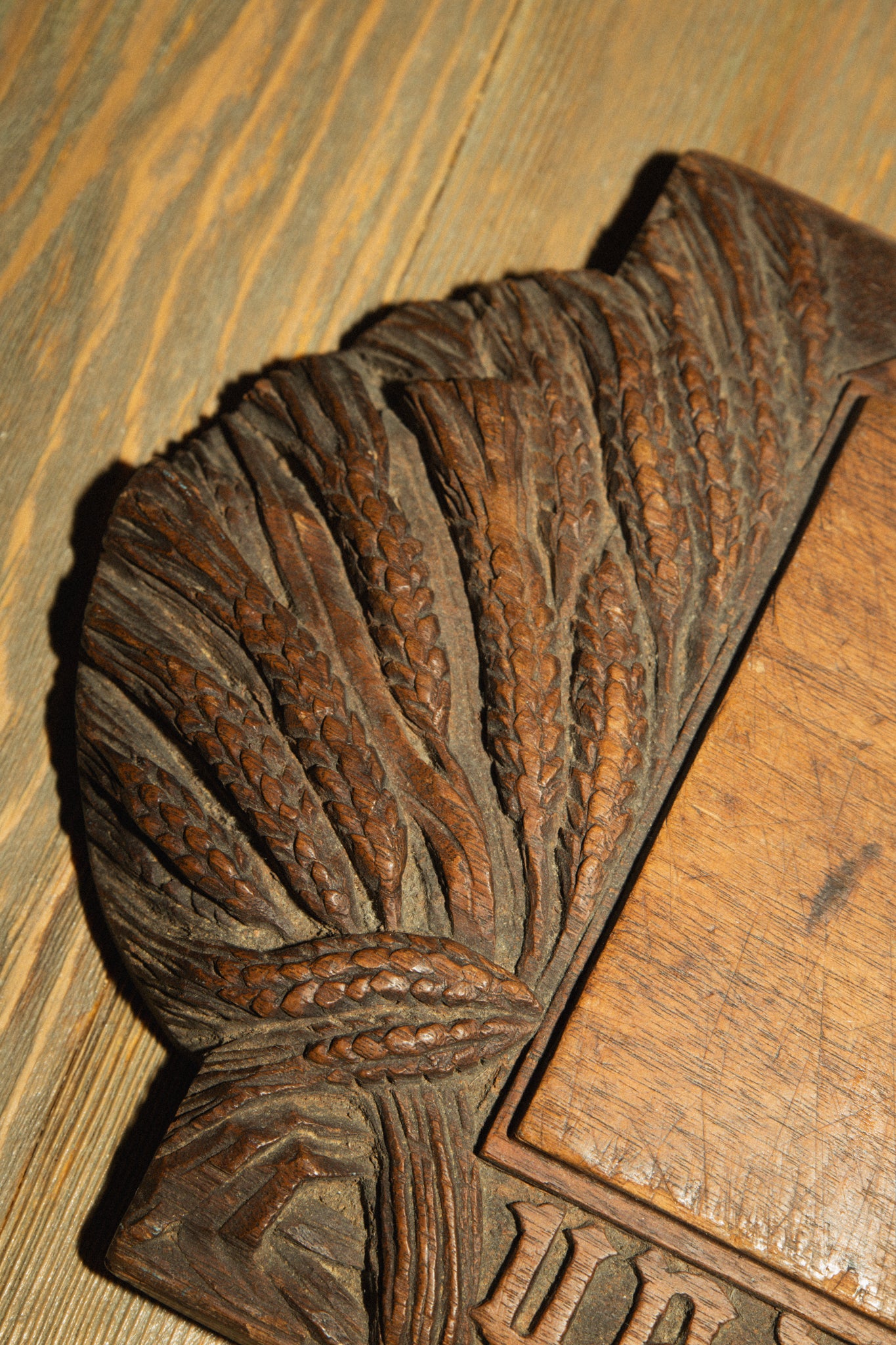 Antique Black Forest Bread Board
