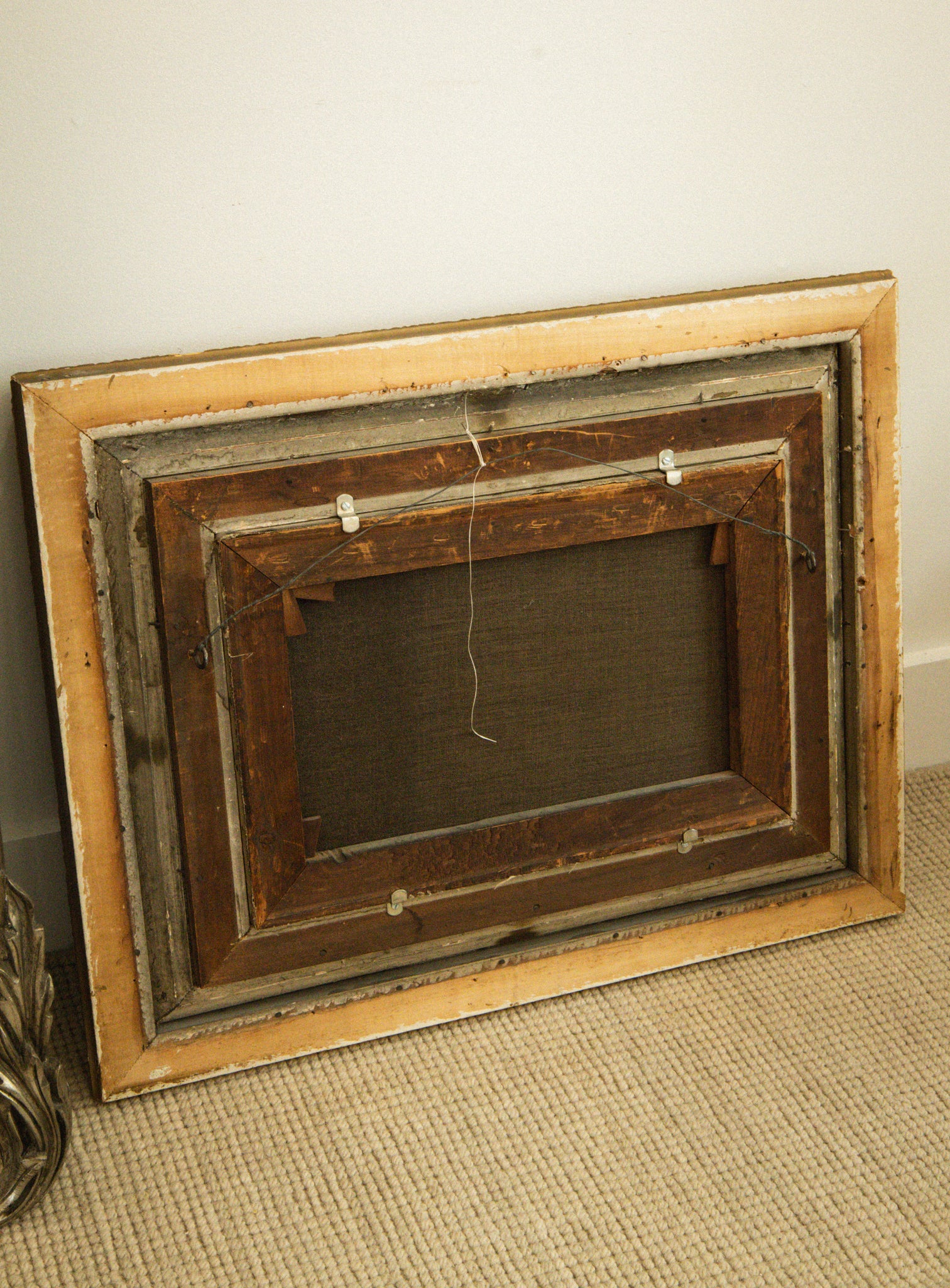 English Country Sheep Pastoral Oil on Canvas