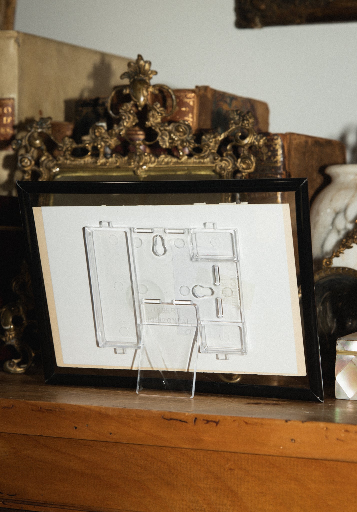 Antique Hand-Painted Lithograph of a Stag