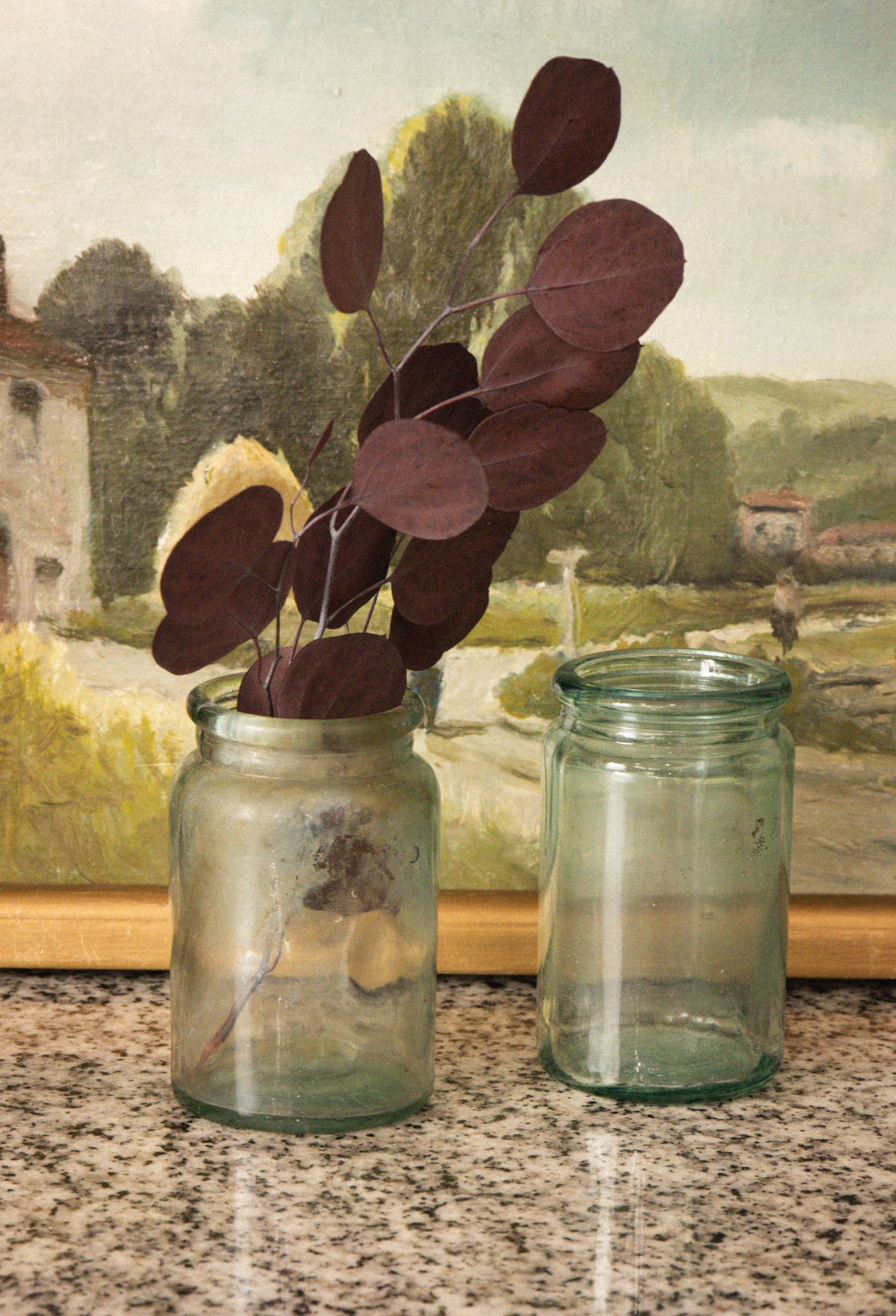 Antique English Blown Glass Jam Jar
