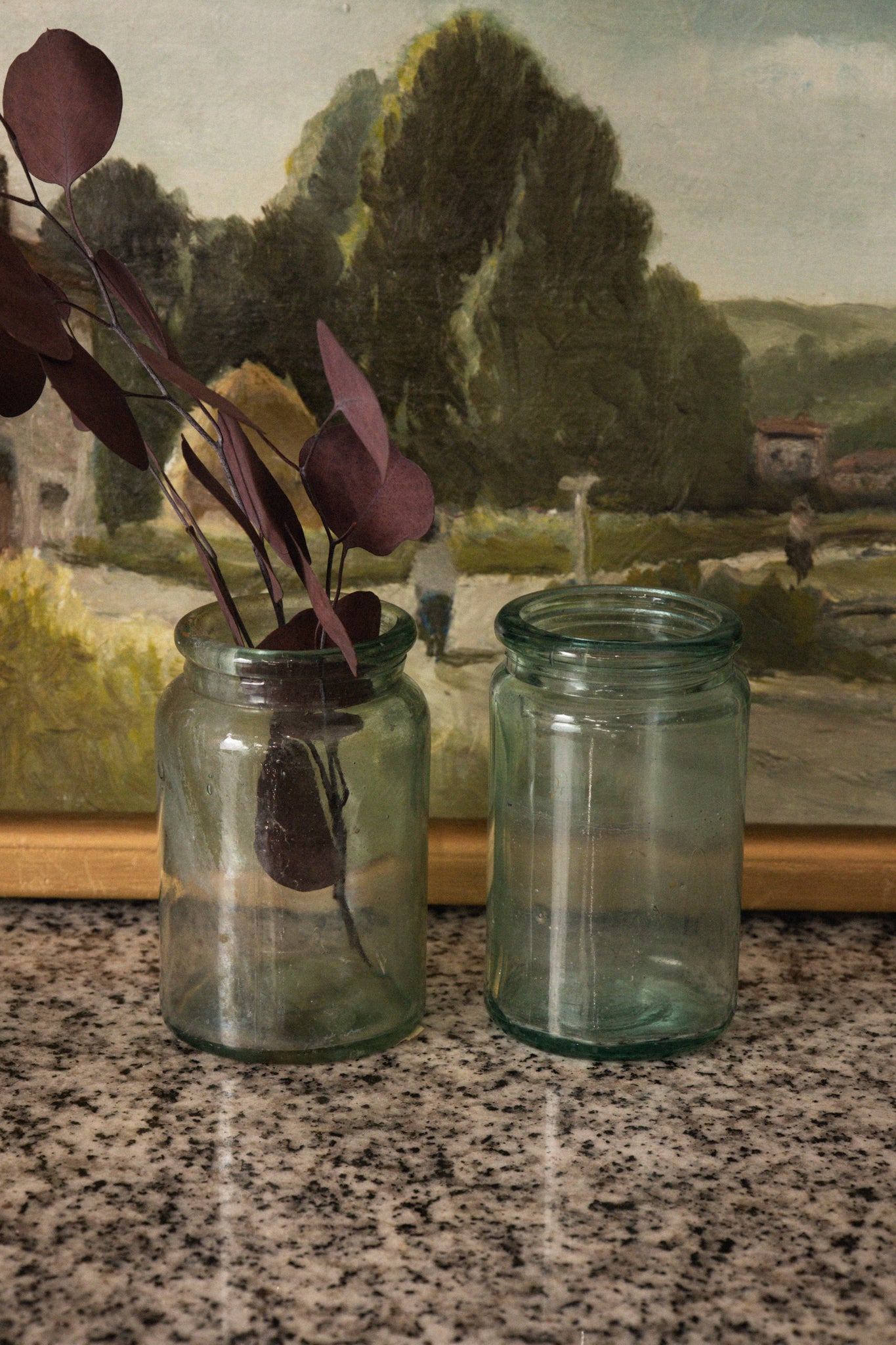 Antique English Blown Glass Jam Jar