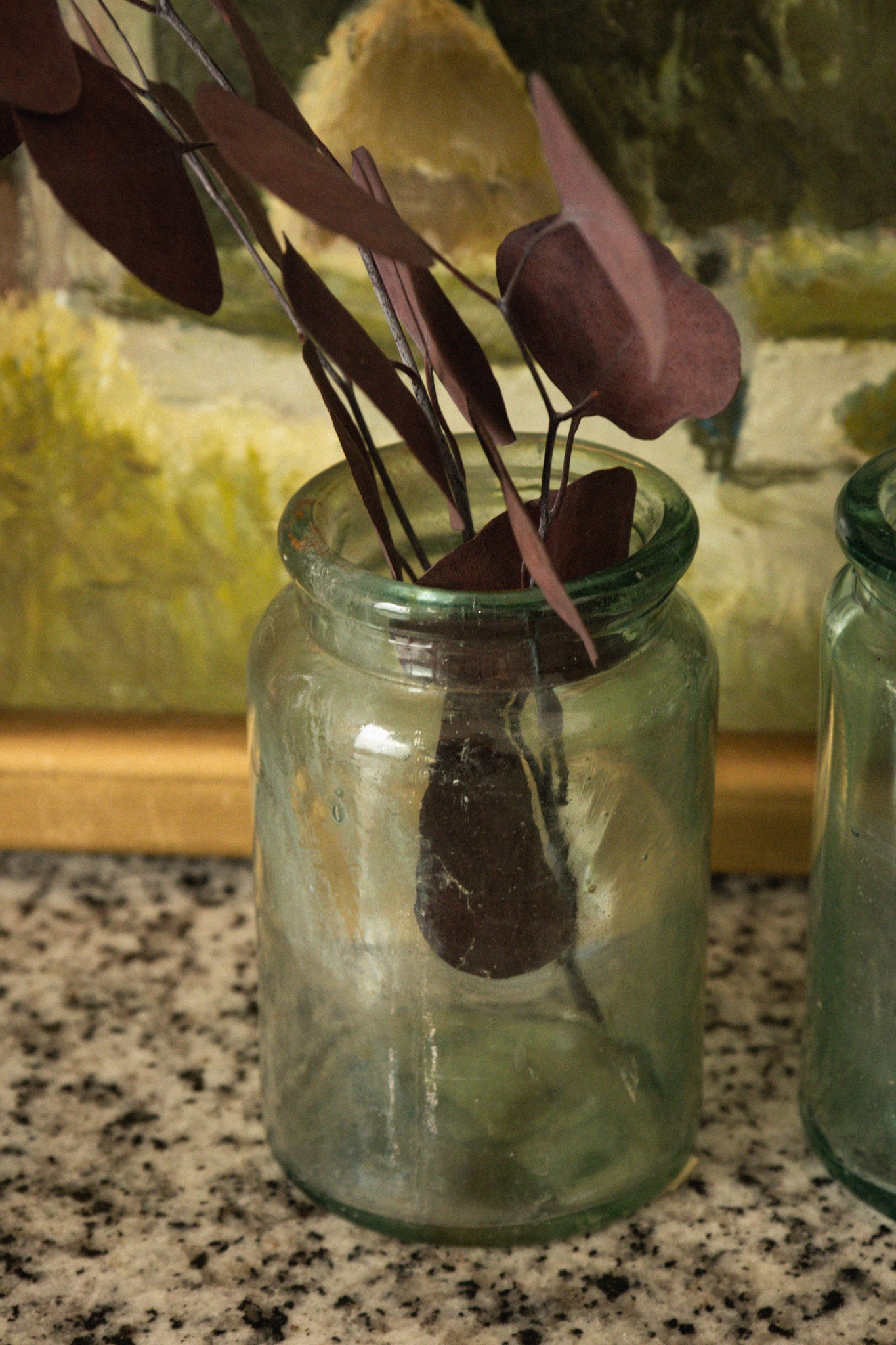Antique English Blown Glass Jam Jar