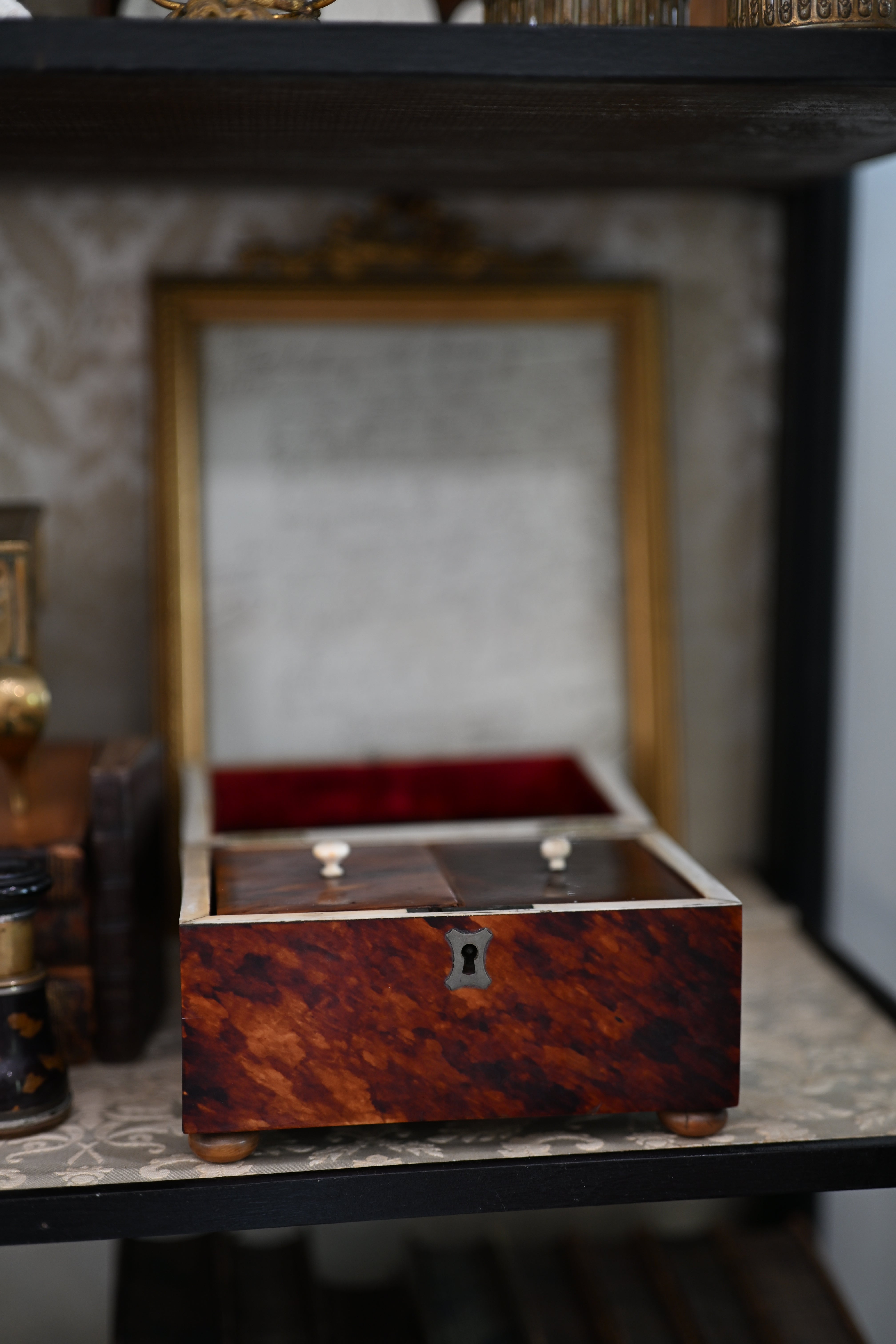 Antique English Faux Tortoiseshell