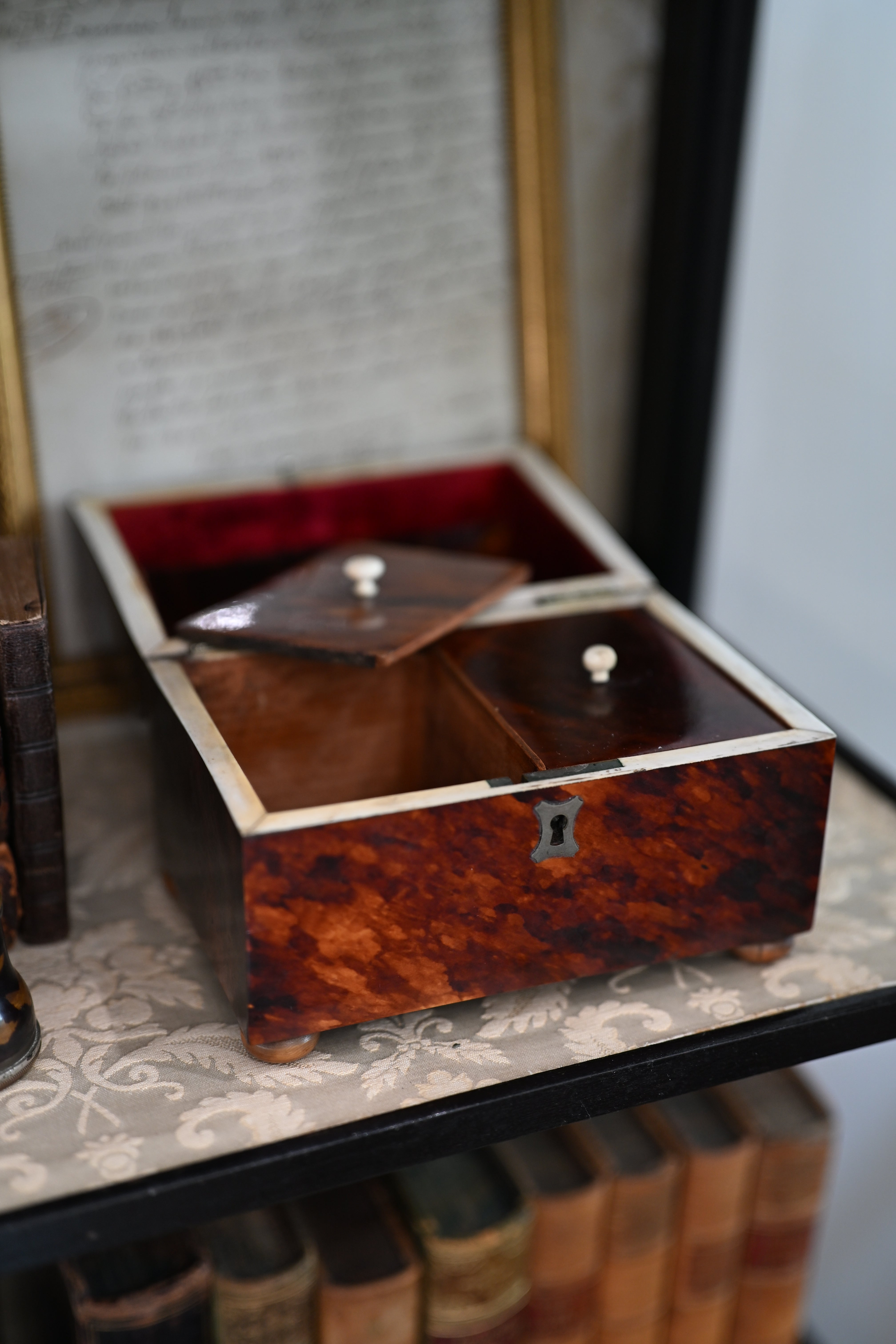 Antique English Faux Tortoiseshell