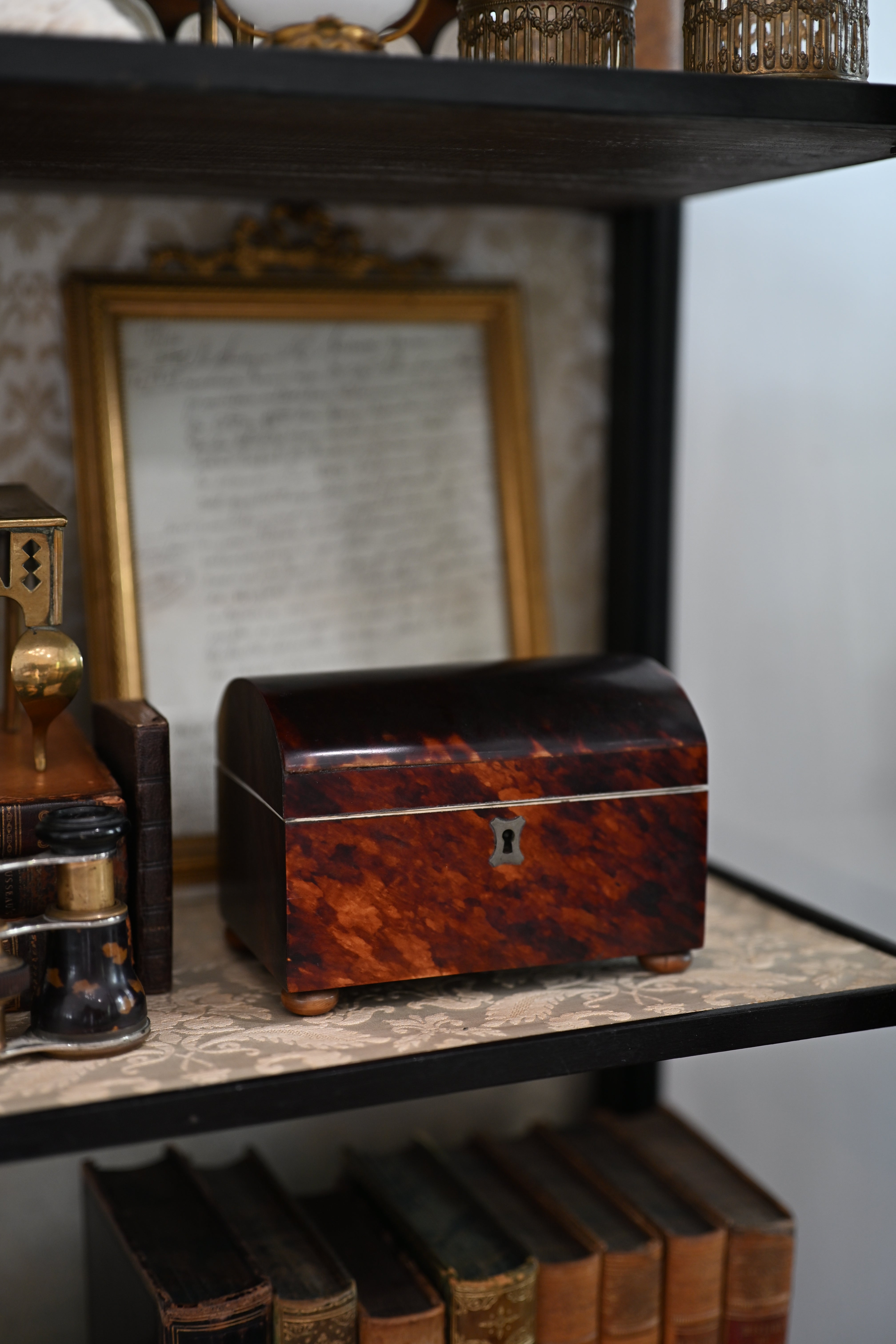 Antique English Faux Tortoiseshell