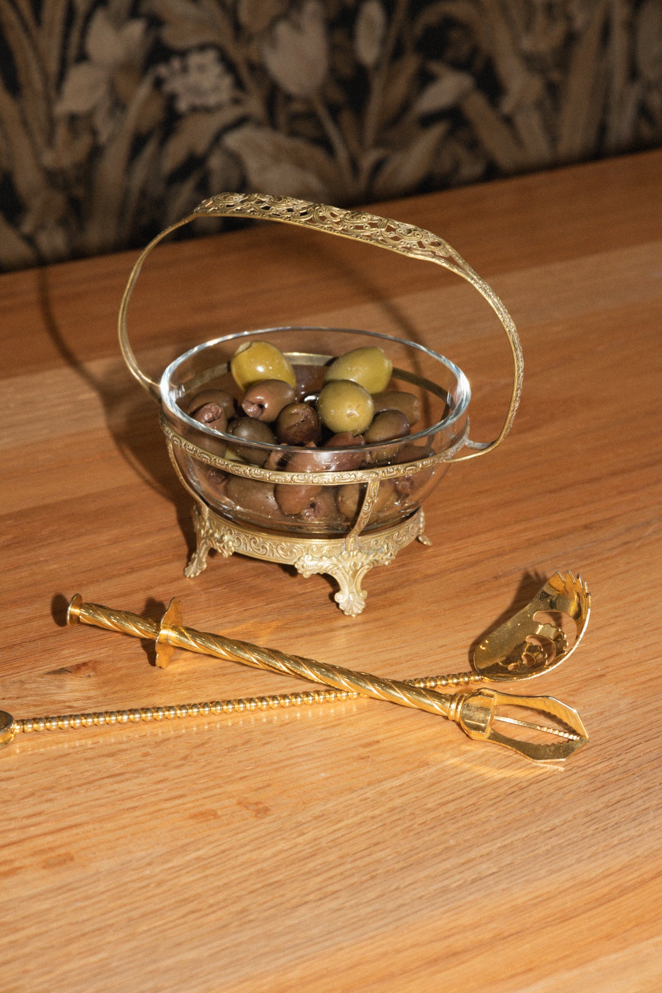 Vintage French Ice Tongs and Ice Spoon