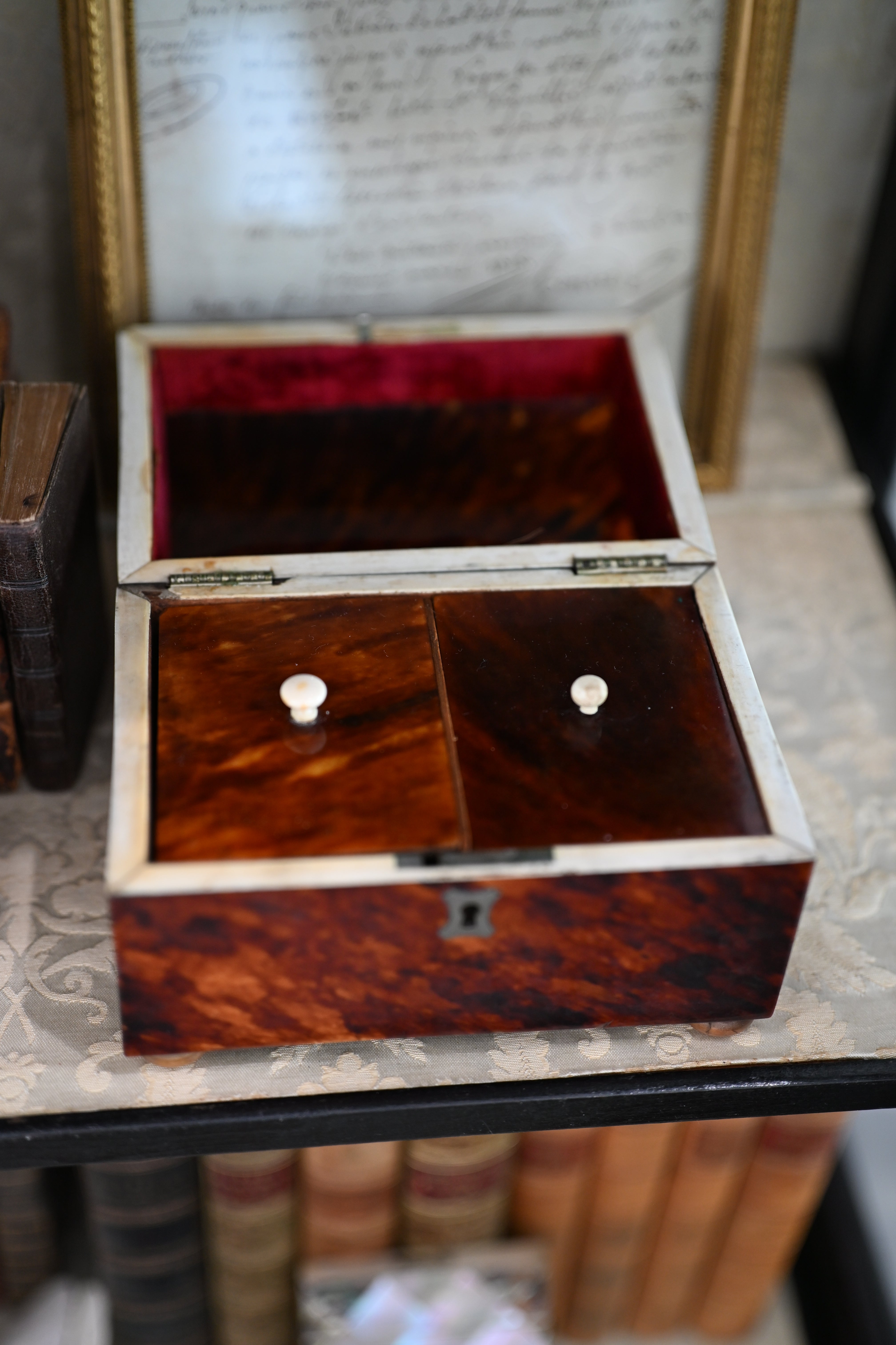 Antique English Faux Tortoiseshell