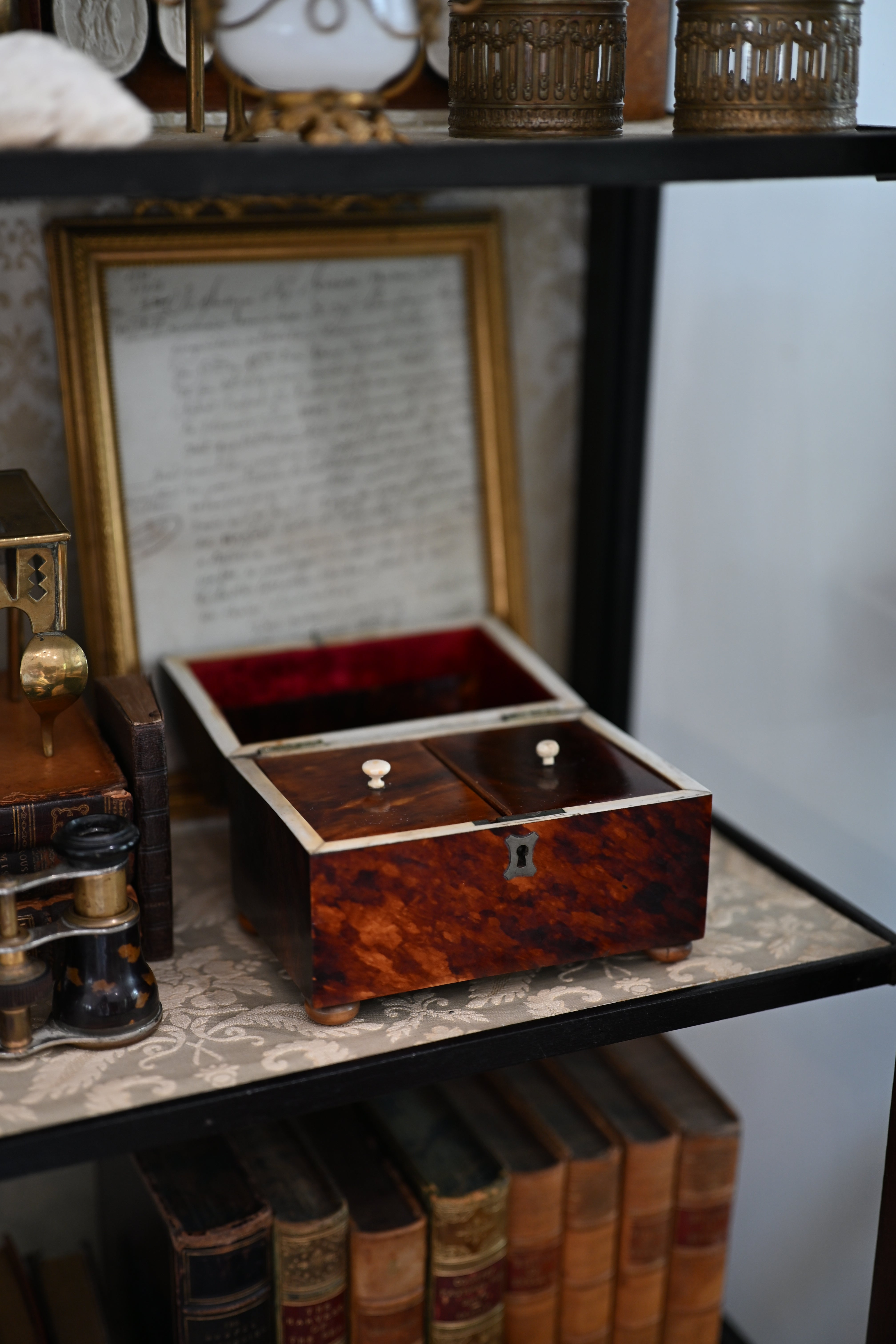 Antique English Faux Tortoiseshell