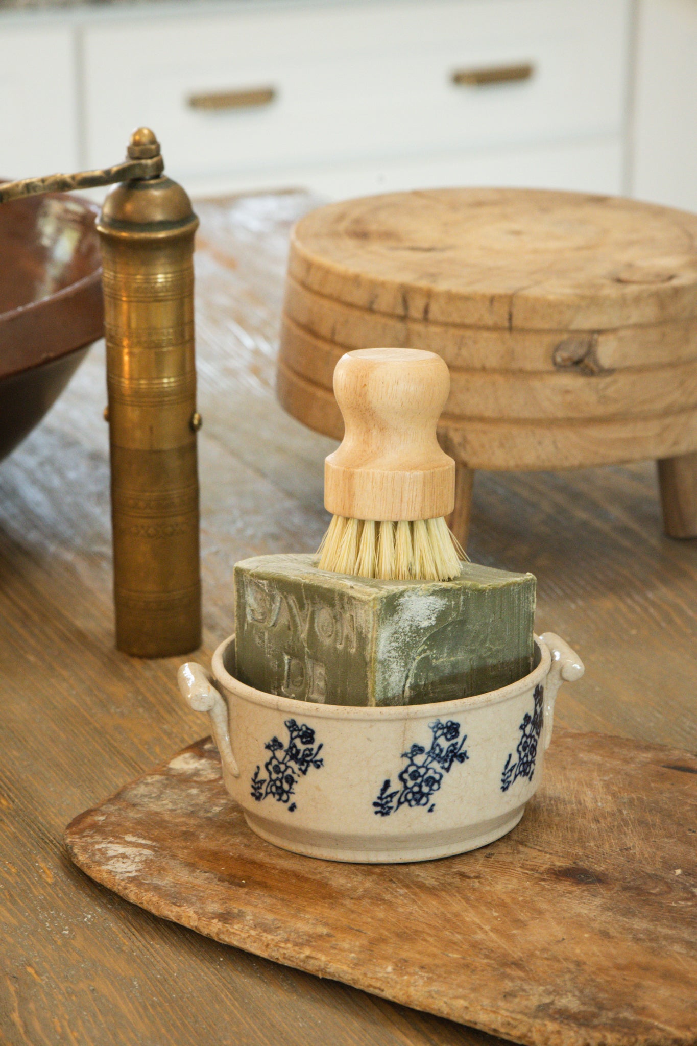 Authentic Marseille soap block – Olive oil - & Bamboo Scrub