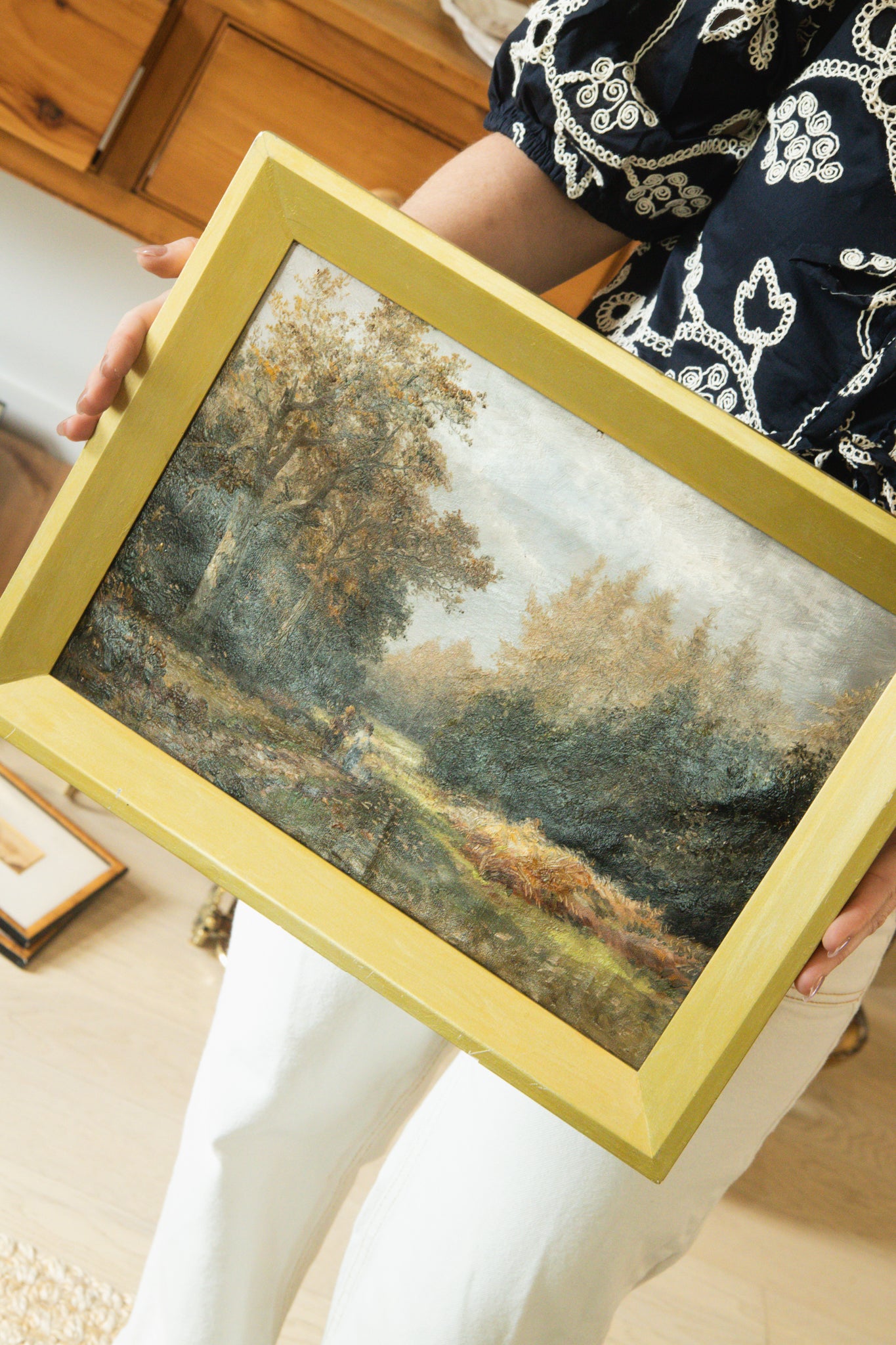 Landscape Autumn Oil on Vanvas William Henry Vernon
